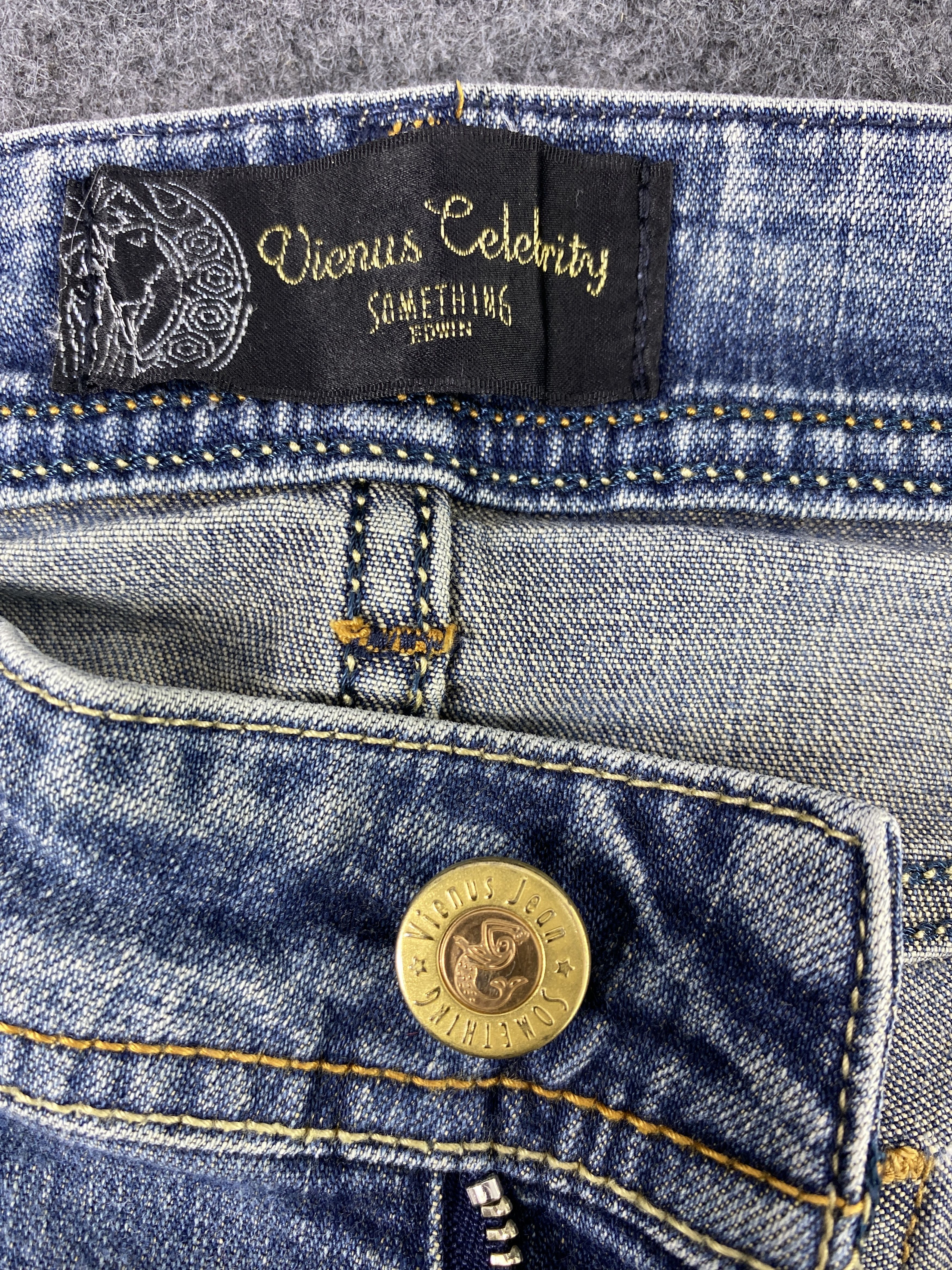 Edwin Vienus Jean by Something Edwin Flare Blue Wash Jeans - J1087 Size 28" / US 6 / IT 42 - 9 Thumbnail
