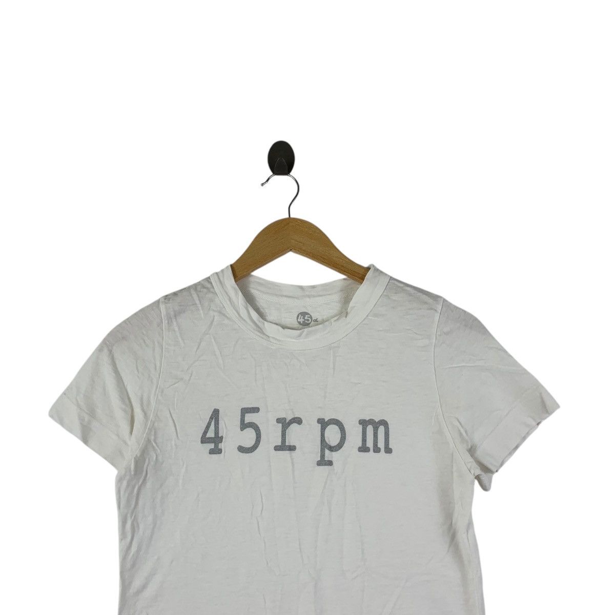 Vintage Vintage 45RPM 45 RPM Japanese Denim Made In Japan Tee Shirt Size XS / US 0-2 / IT 36-38 - 2 Thumbnail