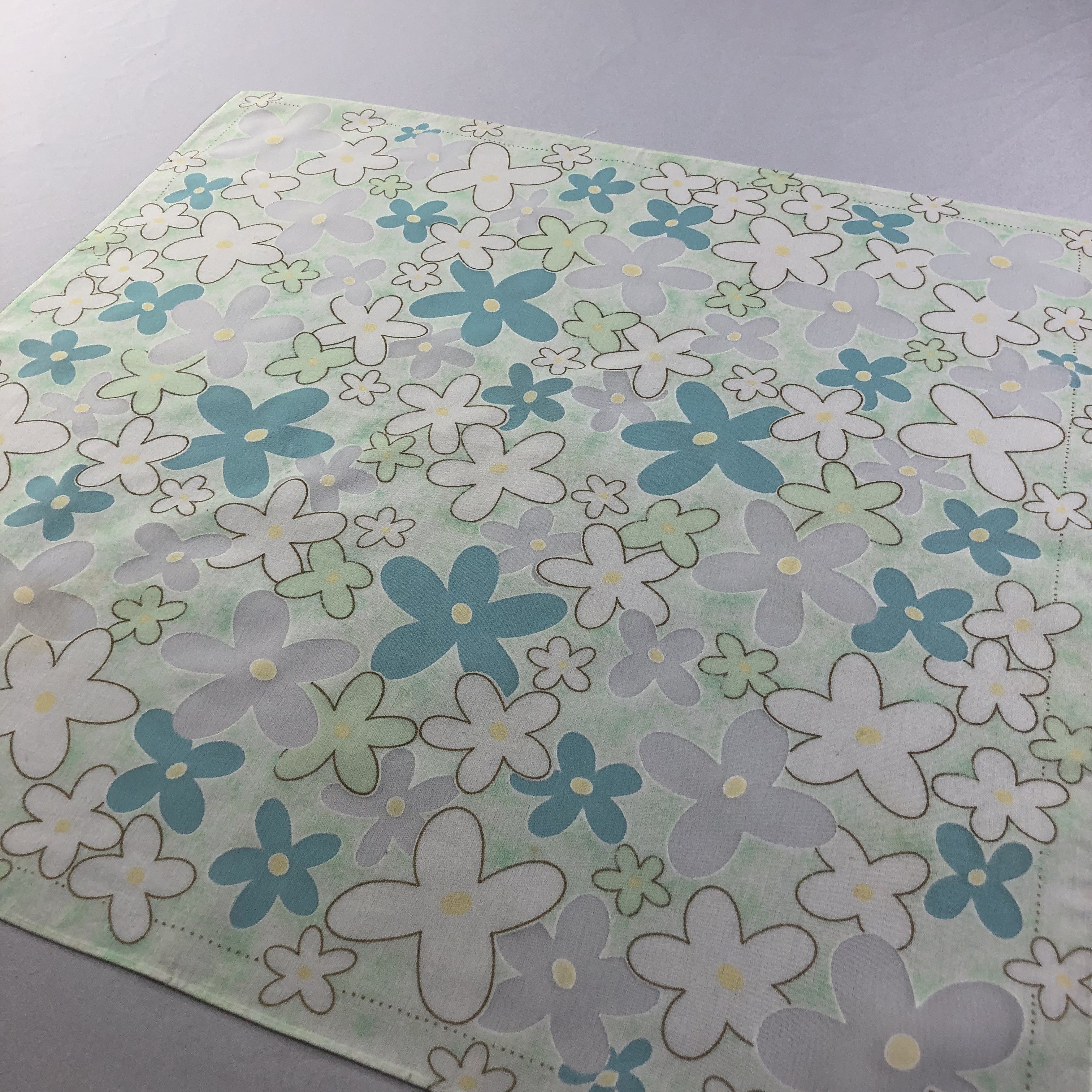 Courreges Floral Handkerchief Neckerchief Bandana H2080