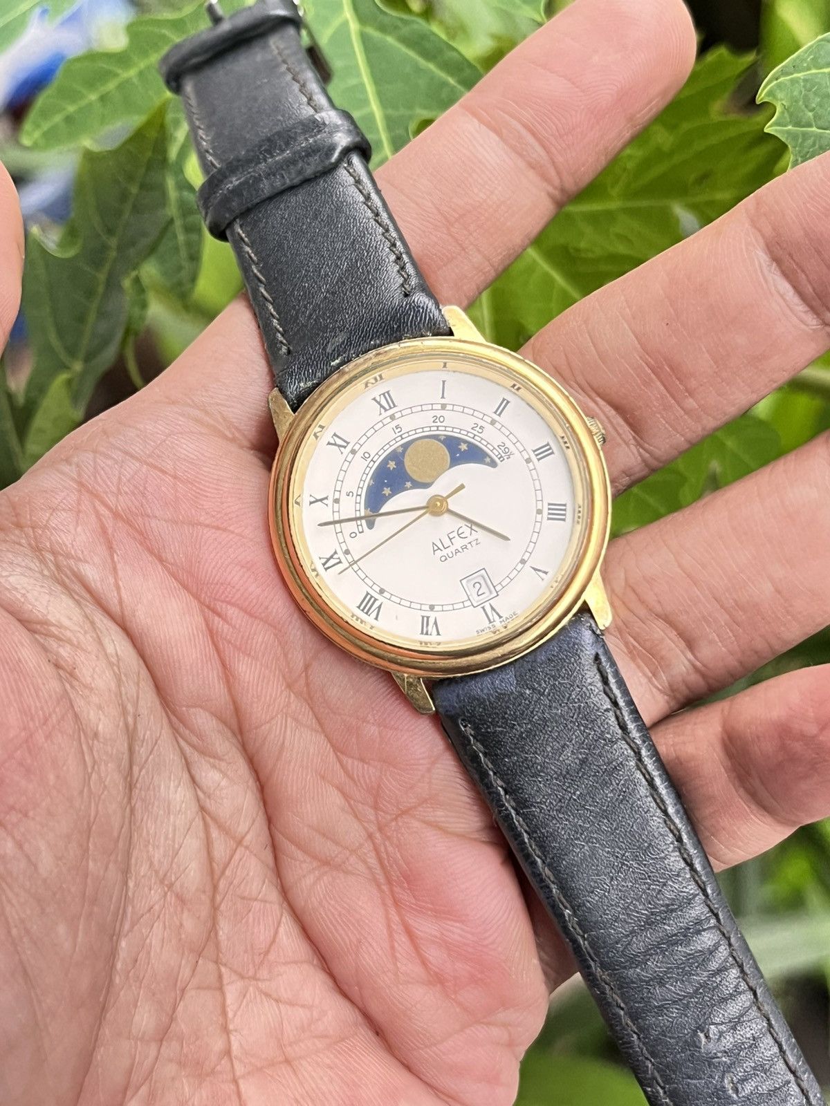 Vintage vintage watch alfex moonphase Size ONE SIZE - 8 Thumbnail