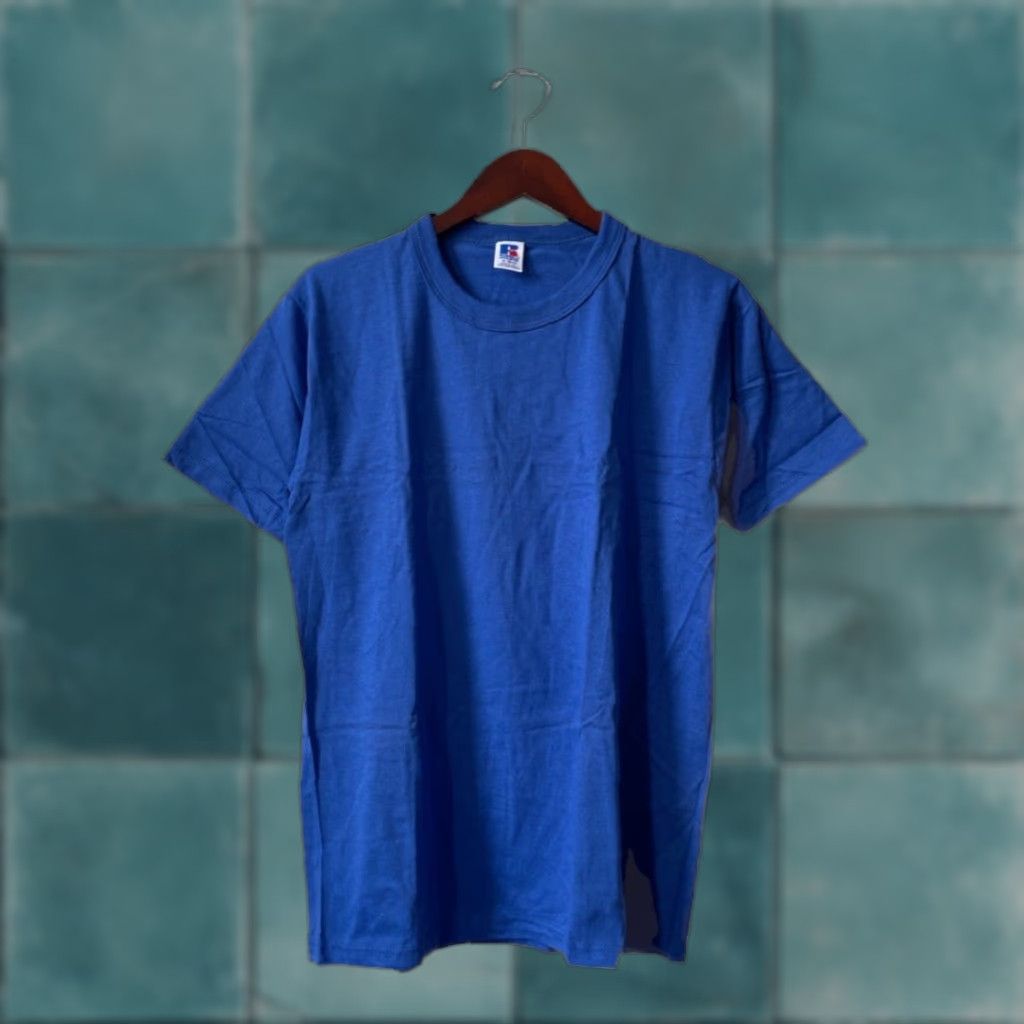 Russell Athletic VINTAGE Russell Athletic Crewneck T-Shirt Mens M Blue 80s NOS Deadstock NWT Royal blue 80s Mens T-Shirt Size US M / EU 48-50 / 2 - 1 Thumbnail