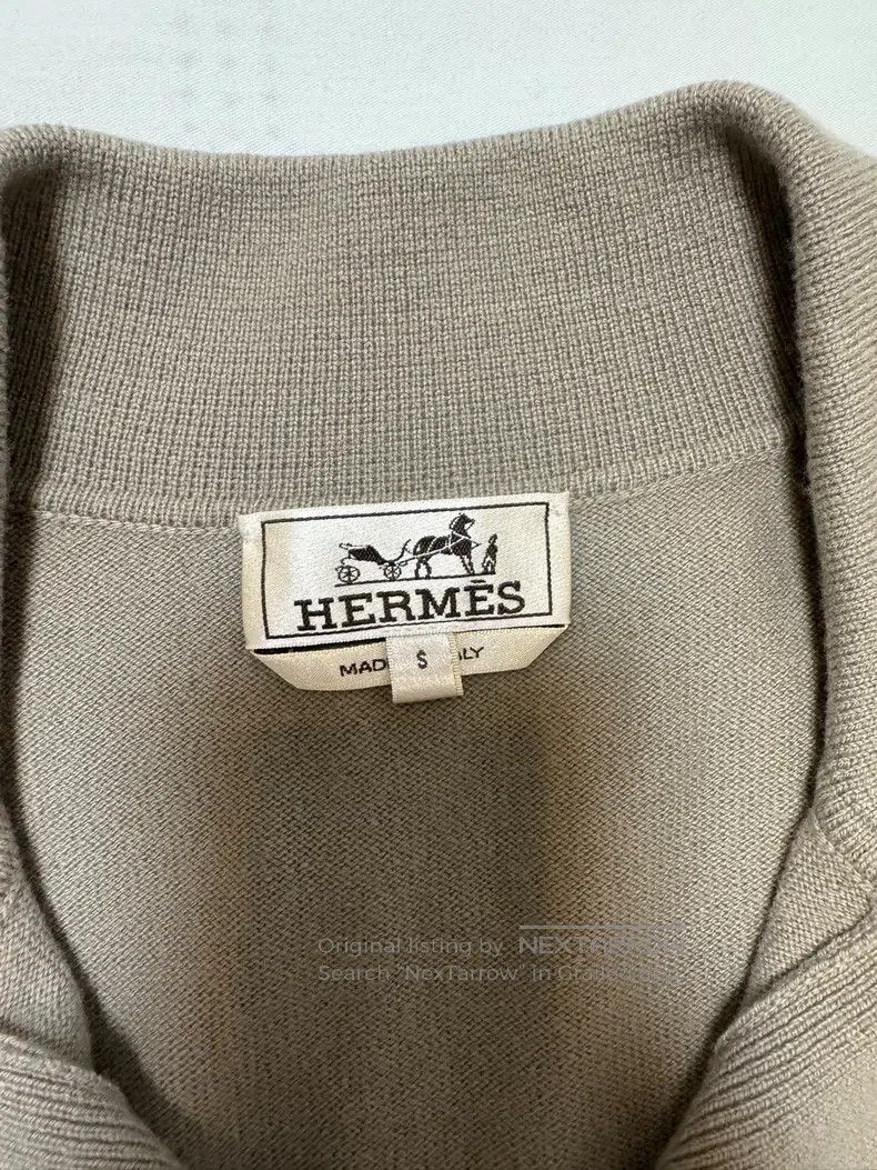 Hermes Hermes Shortsleeve, 100% wool, unisex, leather pockets. Size US S / EU 44-46 / 1 - 6 Thumbnail
