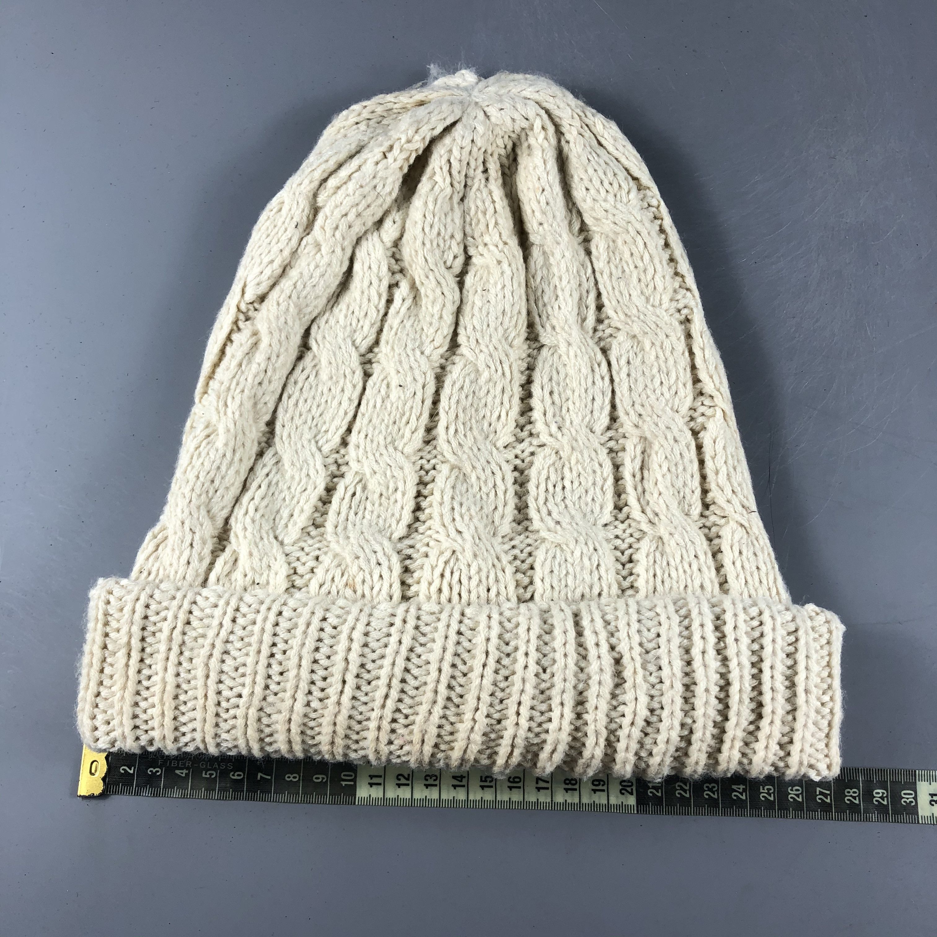 Other × Vintage Unknown Cable Knit Beanie Snow Hat Snow Cap -D065 Size ONE SIZE - 3 Thumbnail