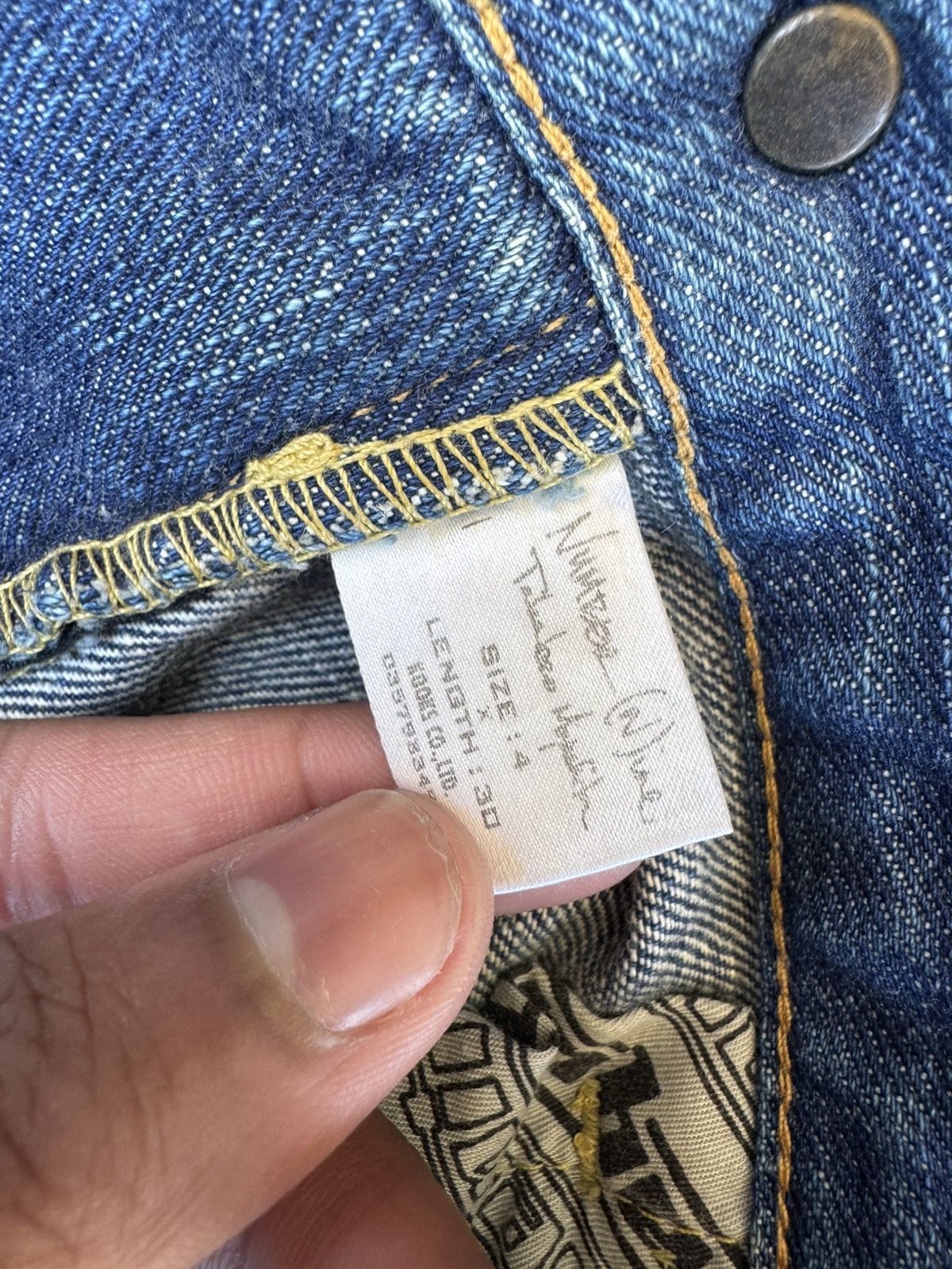 Number (N)ine Number (N)ine AW03 Kurt Cobain Patchwork Distressed Jeans Size US 32 / EU 48 - 5 Thumbnail
