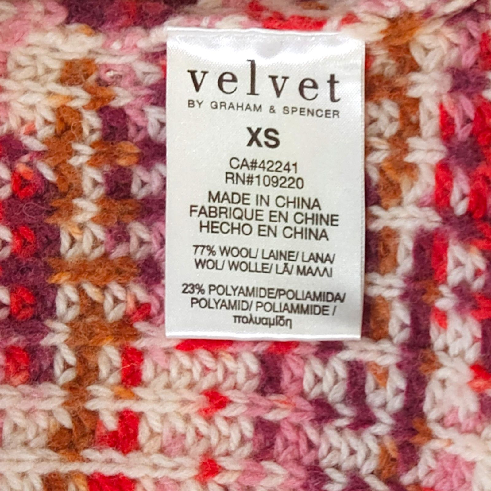 Other EUC Velvet Wool Blend Oversize Mock Neck Sweater Sz. XS Size XS / US 0-2 / IT 36-38 - 6 Thumbnail