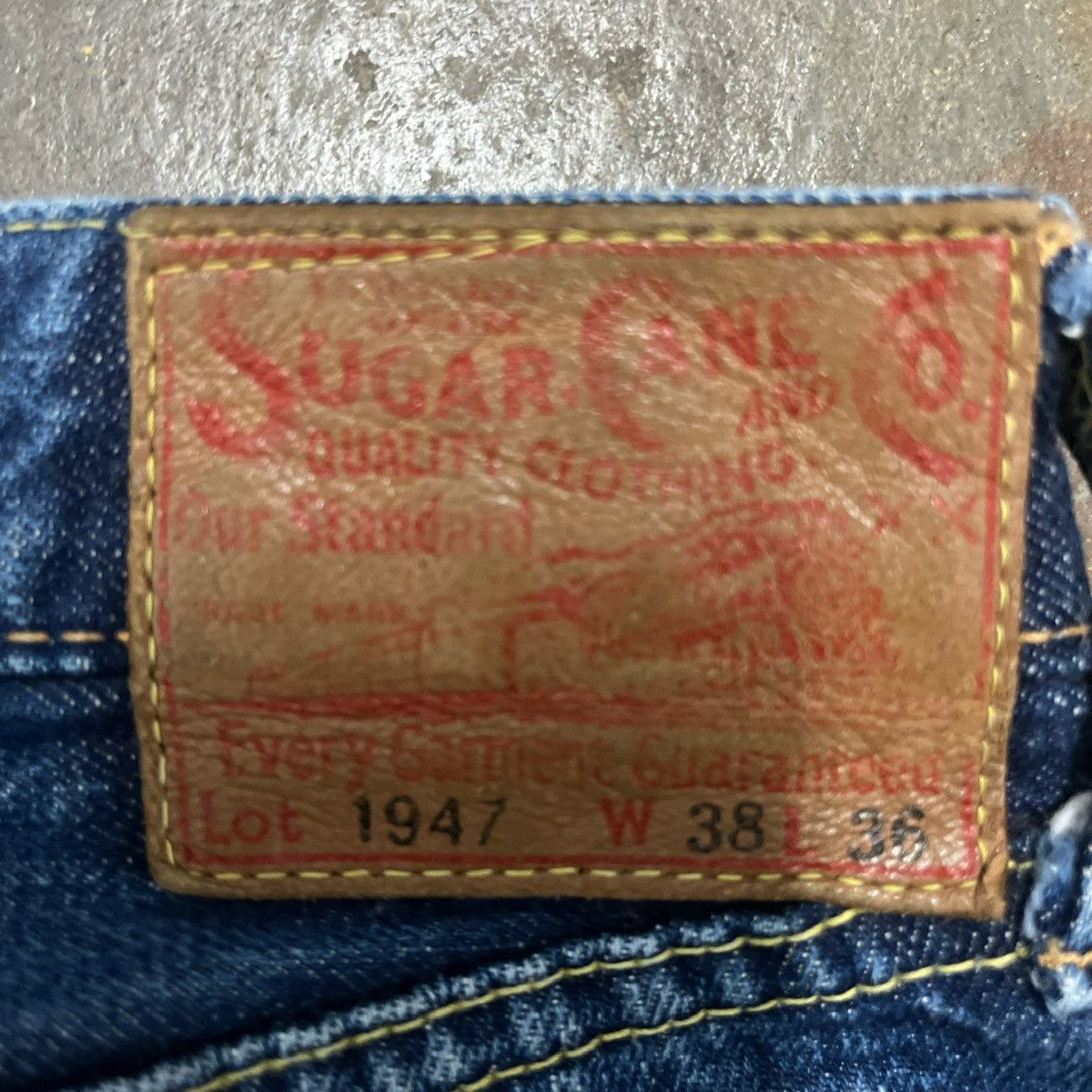 Sugar Cane Vintage Sugar Cane 1947 Selvedge Jeans Mens 38x28 Loose Fit Size US 36 / EU 52 - 4 Thumbnail