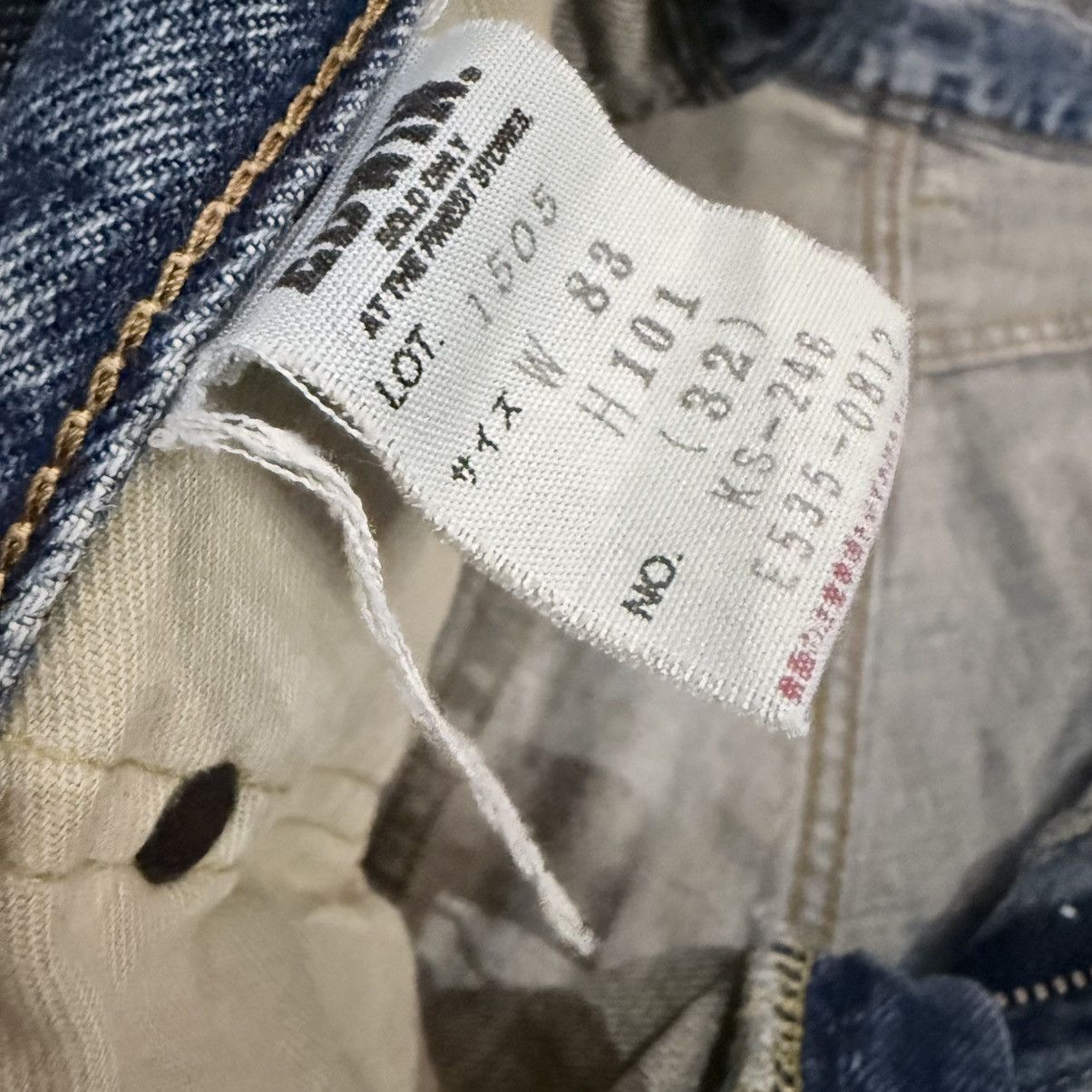 Edwin 🇯🇵 Japanese Vintage 90s Edwin 505 Selvedge Stone Wash Denim Size US 32 / EU 48 - 15 Thumbnail