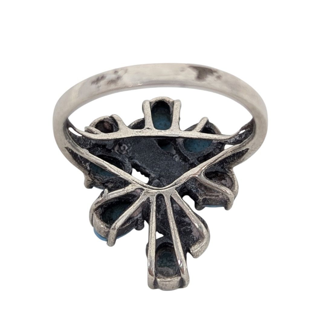 Other Vintage Southwest Turquoise and Silver Ring Size ONE SIZE - 6 Thumbnail