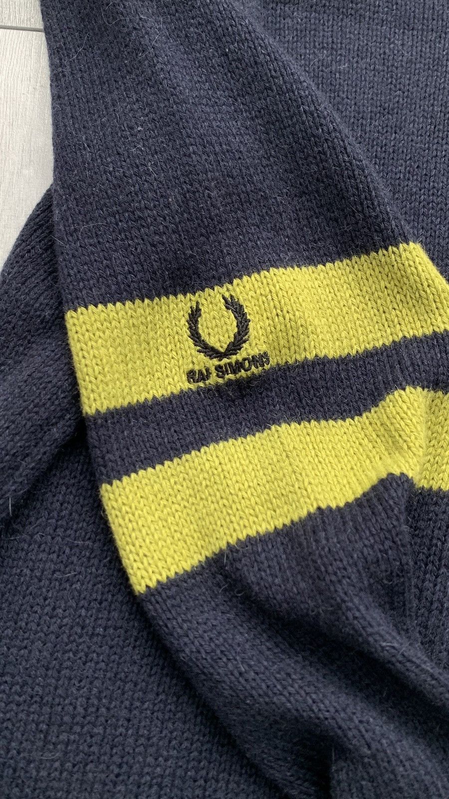 Fred Perry × Raf Simons × Raf by Raf Simons Fred Perry & Raf Simons Wool Alpaca Knitted Jumpers Sweater Size US M / EU 48-50 / 2 - 5 Thumbnail