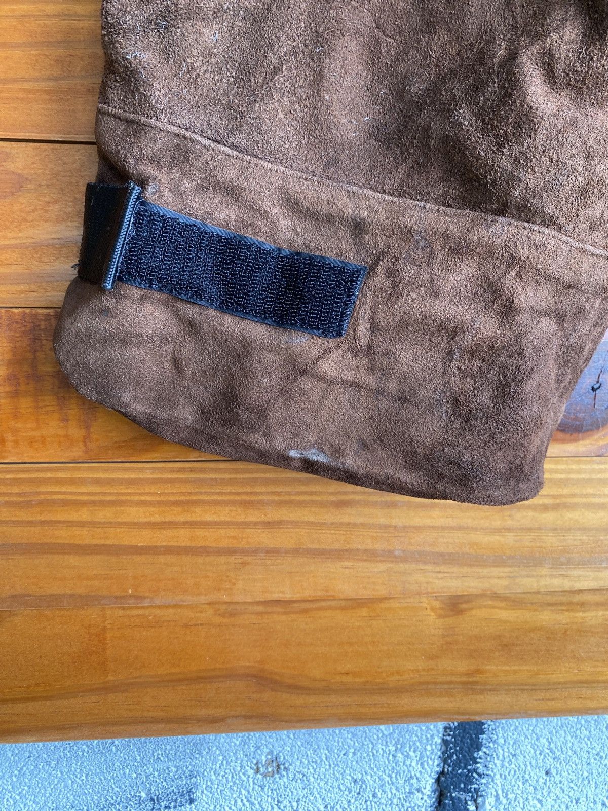 Vintage Scheme Warriors Suede Leather Biker Shorts