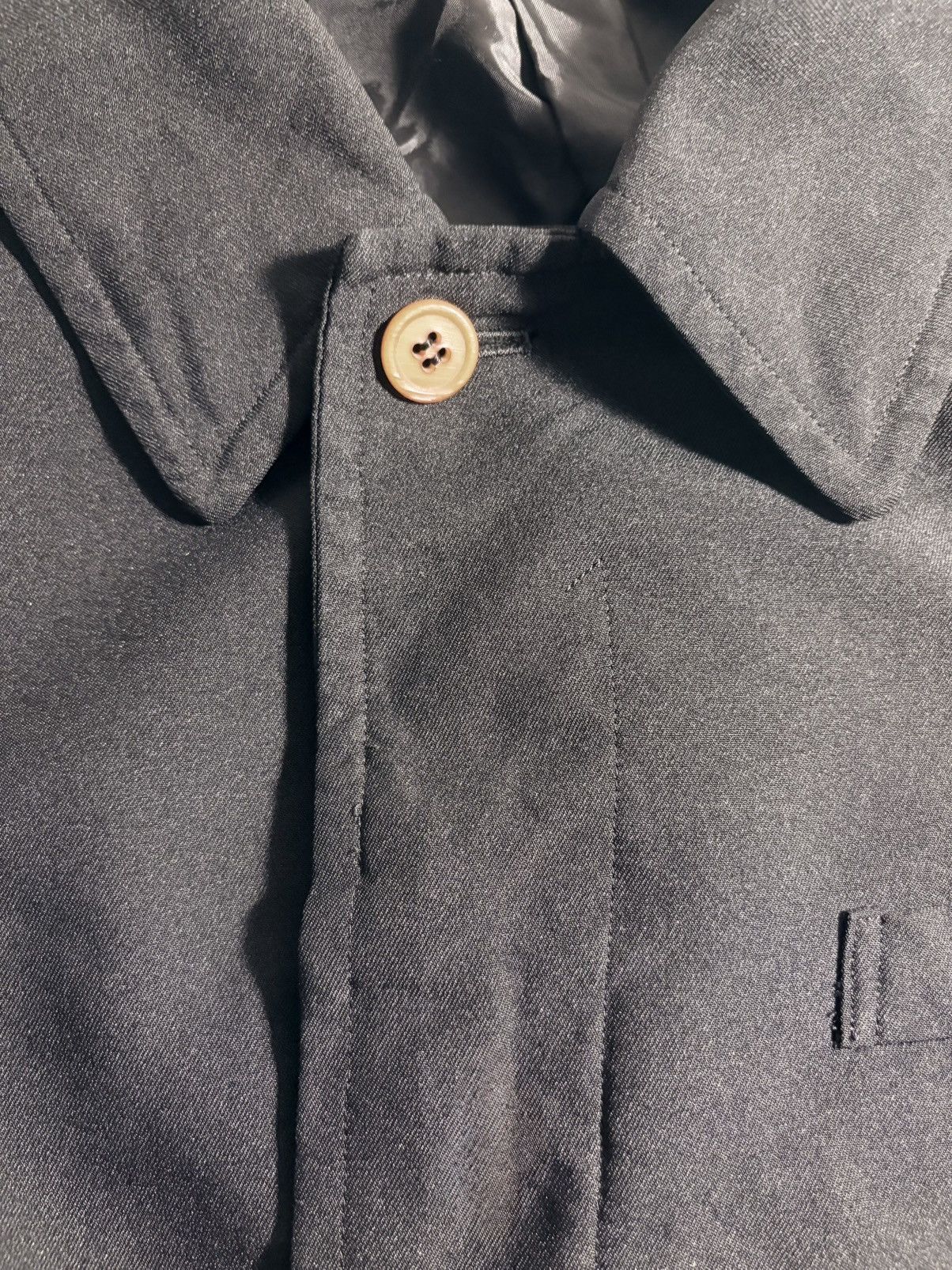 Comme des Garcons Homme Plus CDG Homme Plus Light Trench Black Poly Size US XL / EU 56 / 4 - 4 Thumbnail