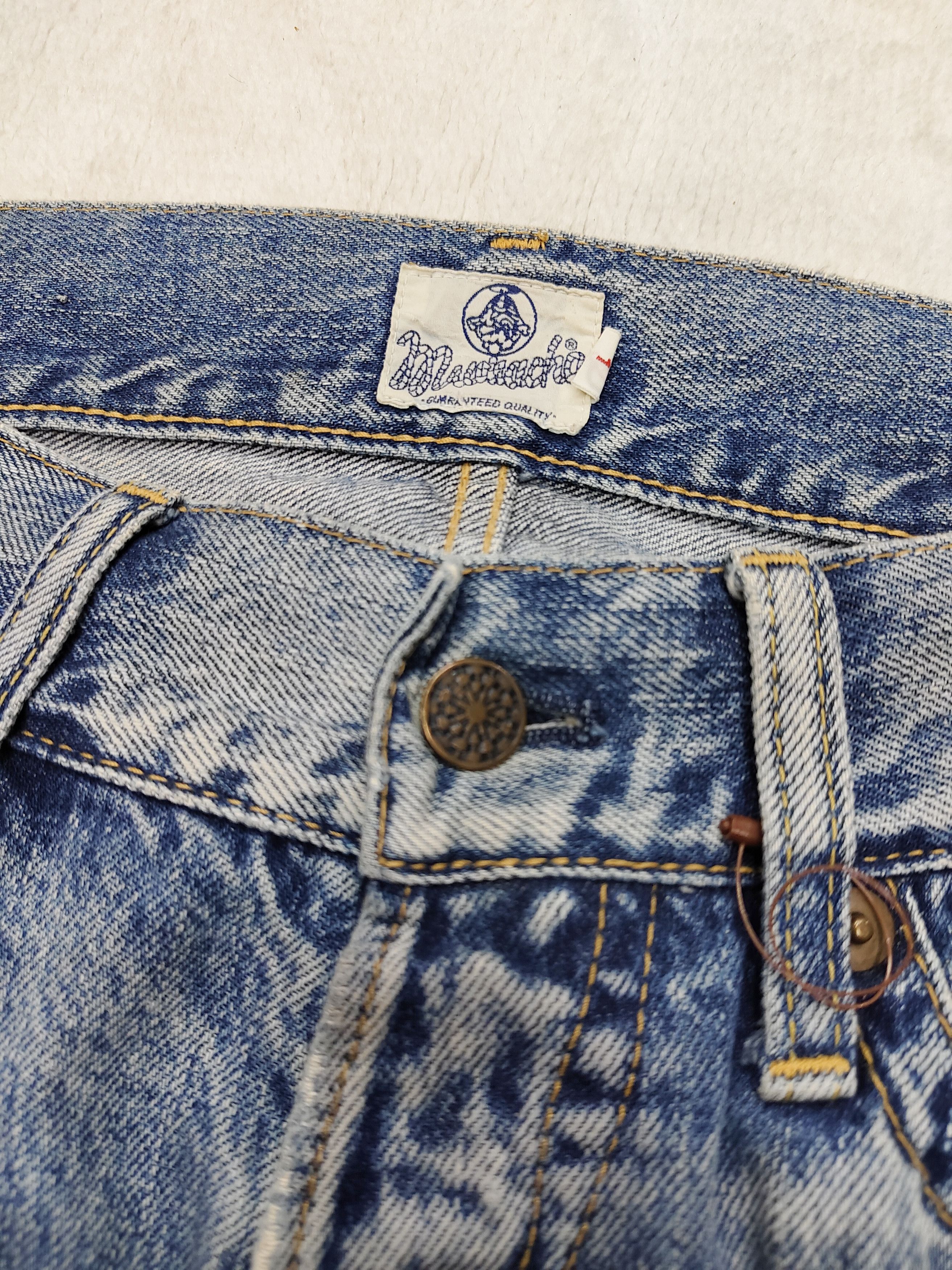 If Six Was Nine 00s Muchacha- Punk Y2K Street Archive Distressed Jeans Size US 30 / EU 46 - 7 Thumbnail