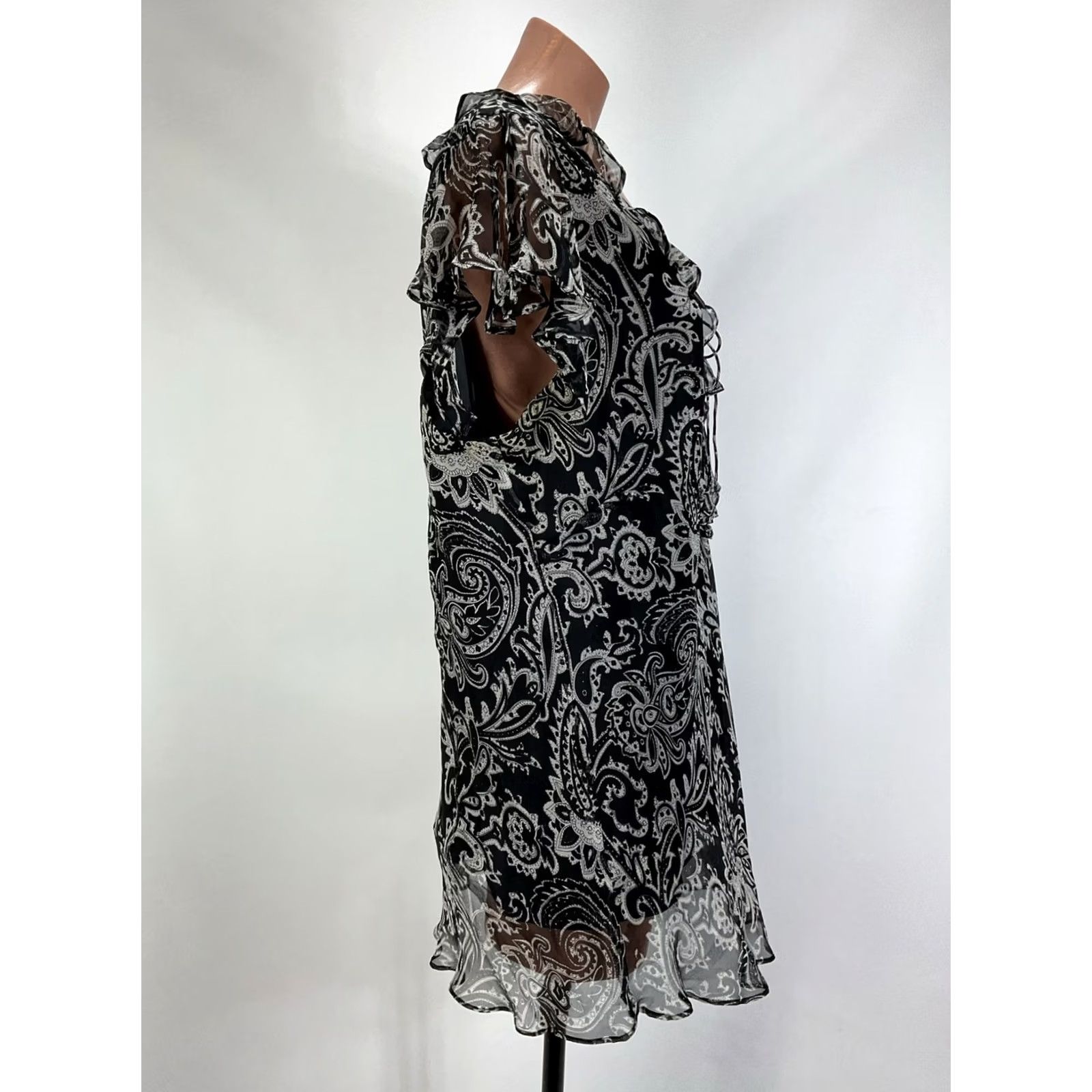 Vintage VINTAGE VISION APPAREL Blouse Womens 2X VTG Silk Floral Paisley Lace Sleeveless PLUS Size XXL / US 16-18 / IT 52-54 - 4 Thumbnail