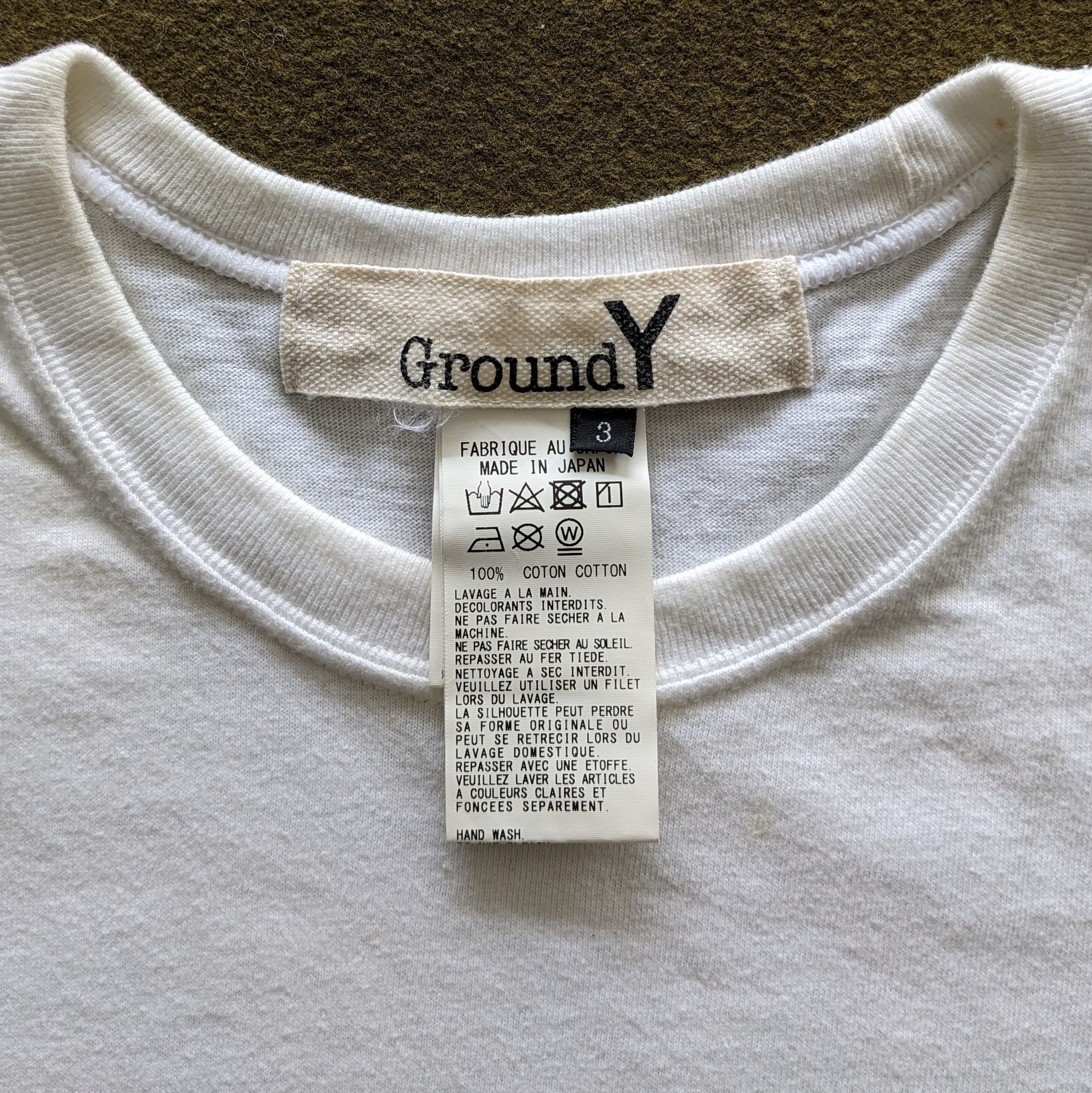 Yohji Yamamoto Vintage 90's GROUND Y X TORDER by Yohji Yamamoto Tshirts Size US L / EU 52-54 / 3 - 5 Thumbnail