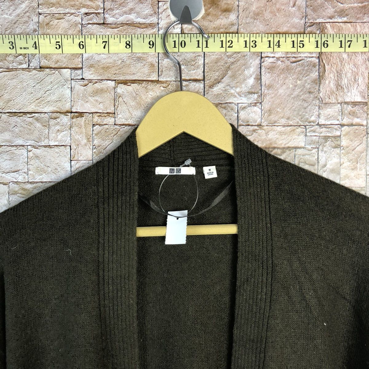 Homespun Knitwear × Uniqlo Uniqlo japan style Dark Green long Cardigan Knitwear #A656 Size M / US 6-8 / IT 42-44 - 4 Thumbnail