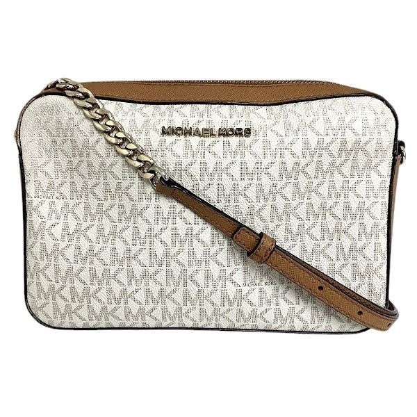 Michael Kors Michael Kors Mk Signature Shoulder Bag Canvas Shoulder Bag in Brown, Women's