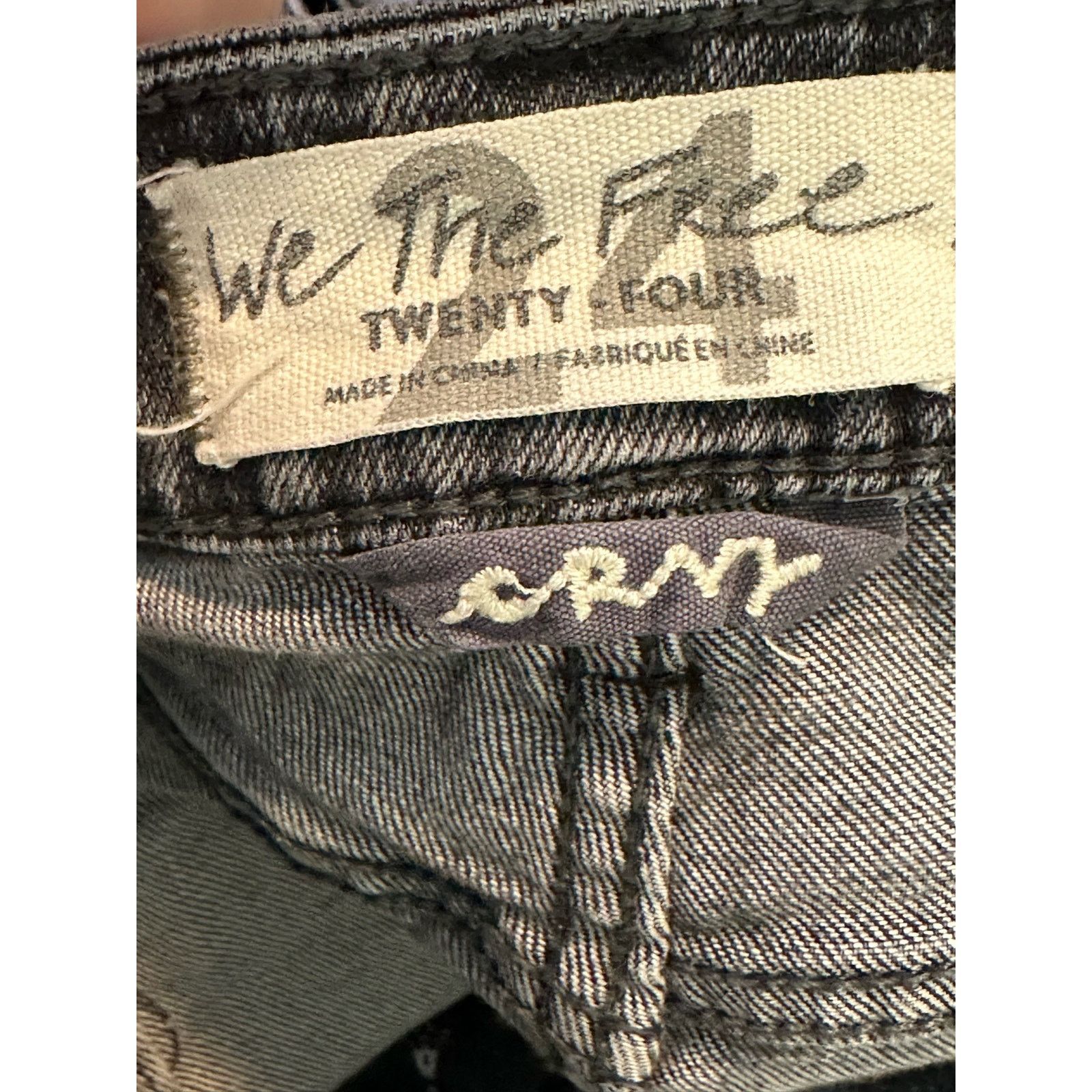 Free People We The Free black curvy ankle stretch jeans size 24 - 0 Size 25" / US 0 / IT 36 - 3 Thumbnail