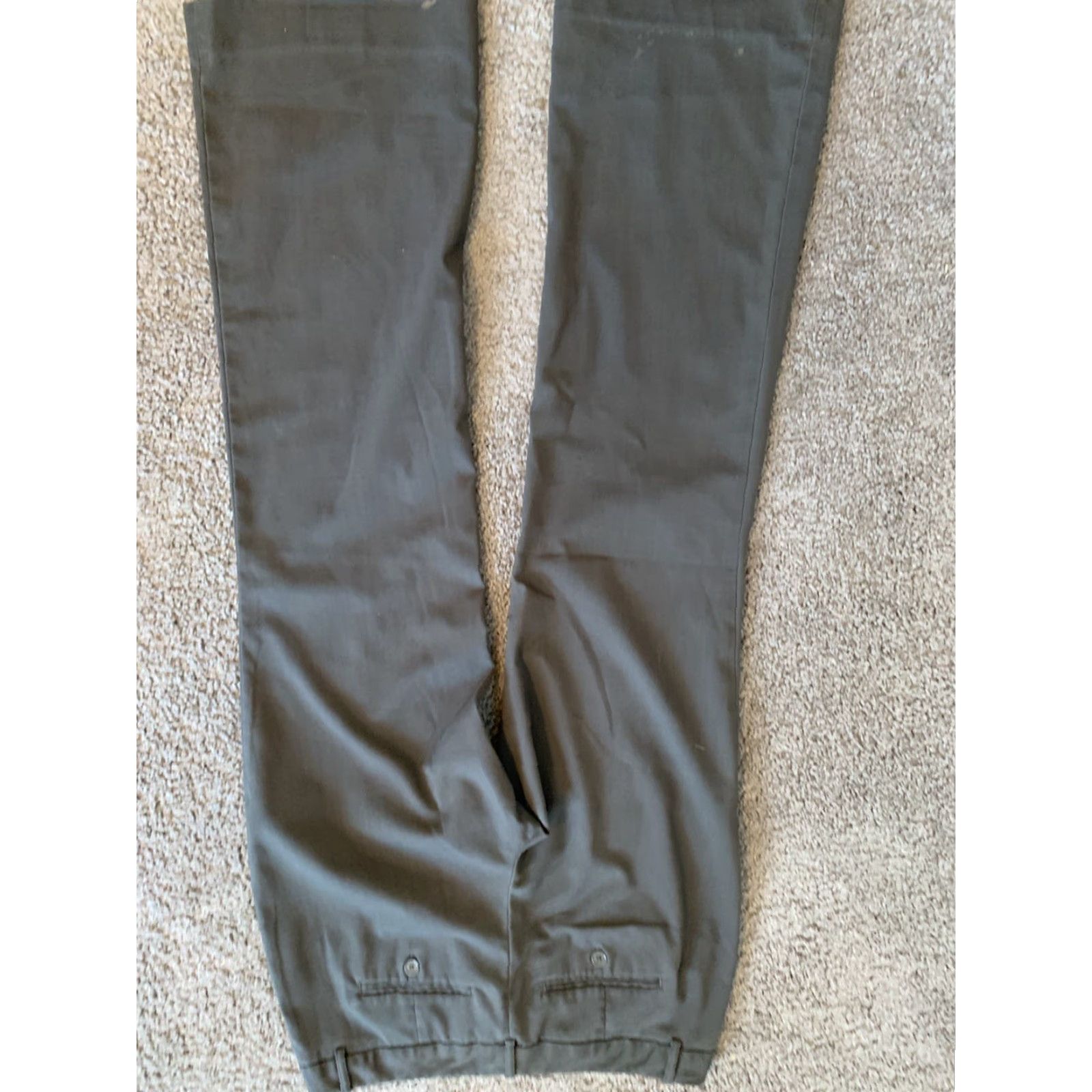 Vintage Express Design Studio Editor Pants Womens 6 Tall Black Bootcut Flat Front Zip Polyester Blend Designer Workwear Size 28" / US 6 / IT 42 - 3 Thumbnail