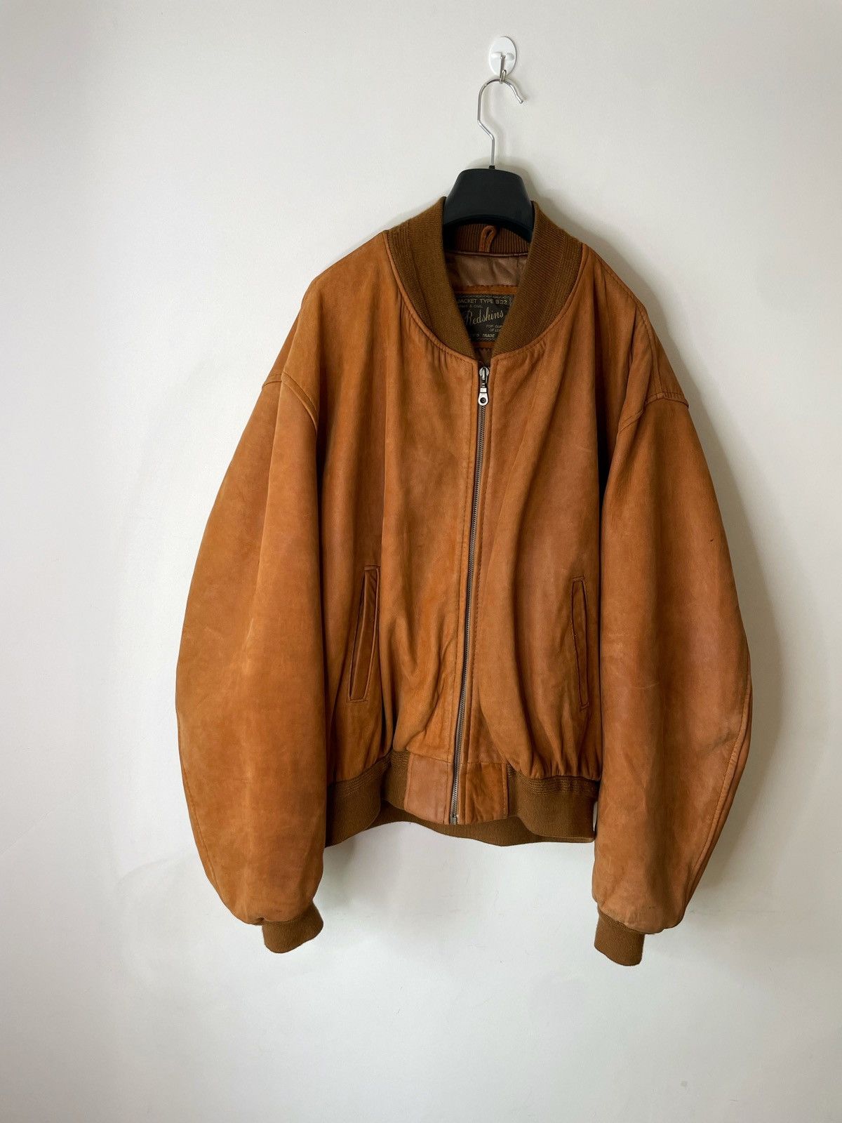 VTG Redskins Leather Bomber Jacket Type B32 Army