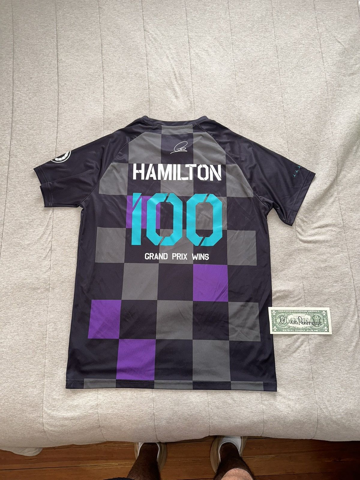 Mercedes-Benz Limited Edition 2021 Hamilton 100 Grad Prix Win Jersey Size US L / EU 52-54 / 3 - 2 Thumbnail
