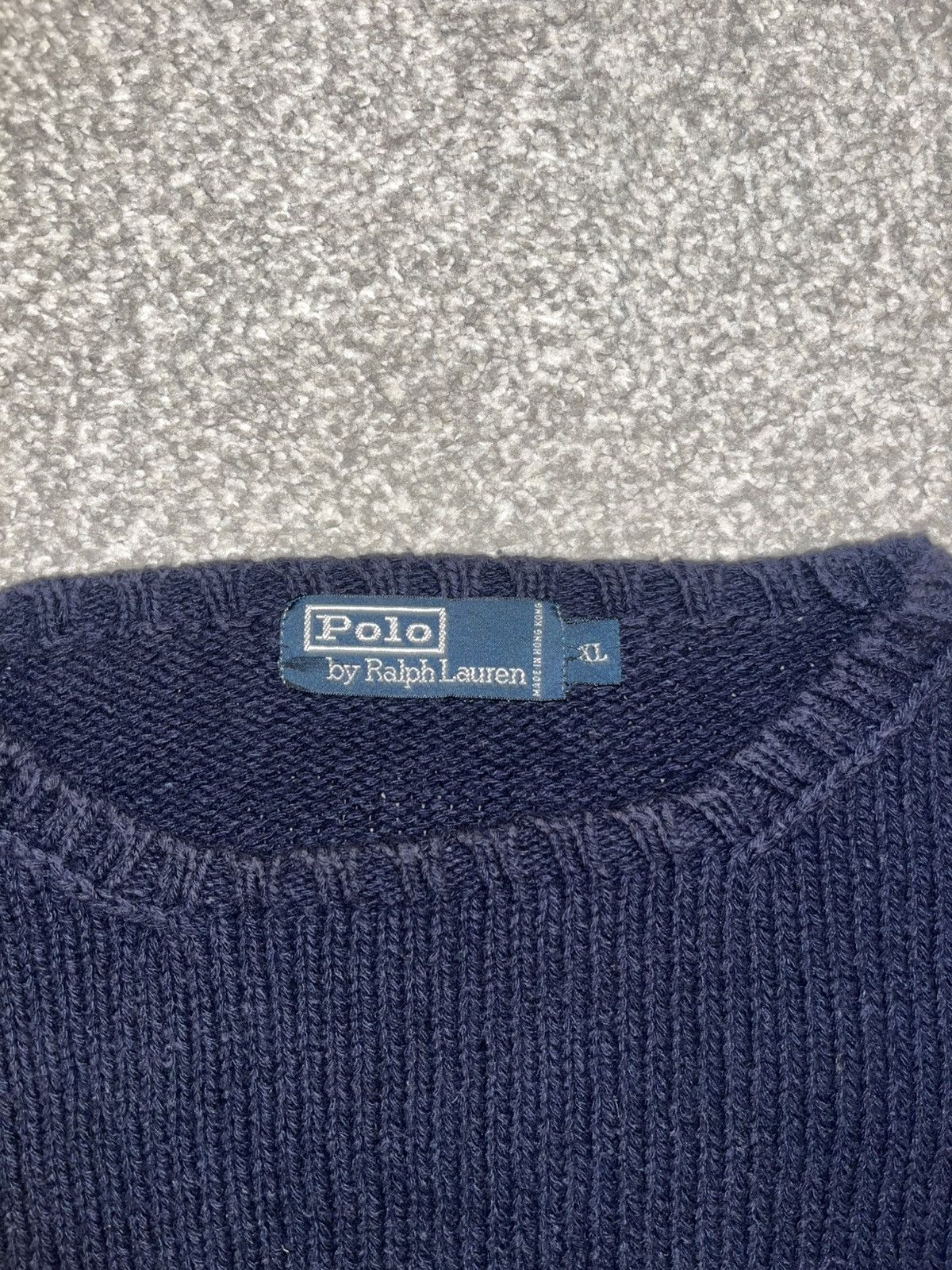 Polo Ralph Lauren Polo Ralph Lauren Navy Sweater Size US XL / EU 56 / 4 - 3 Thumbnail