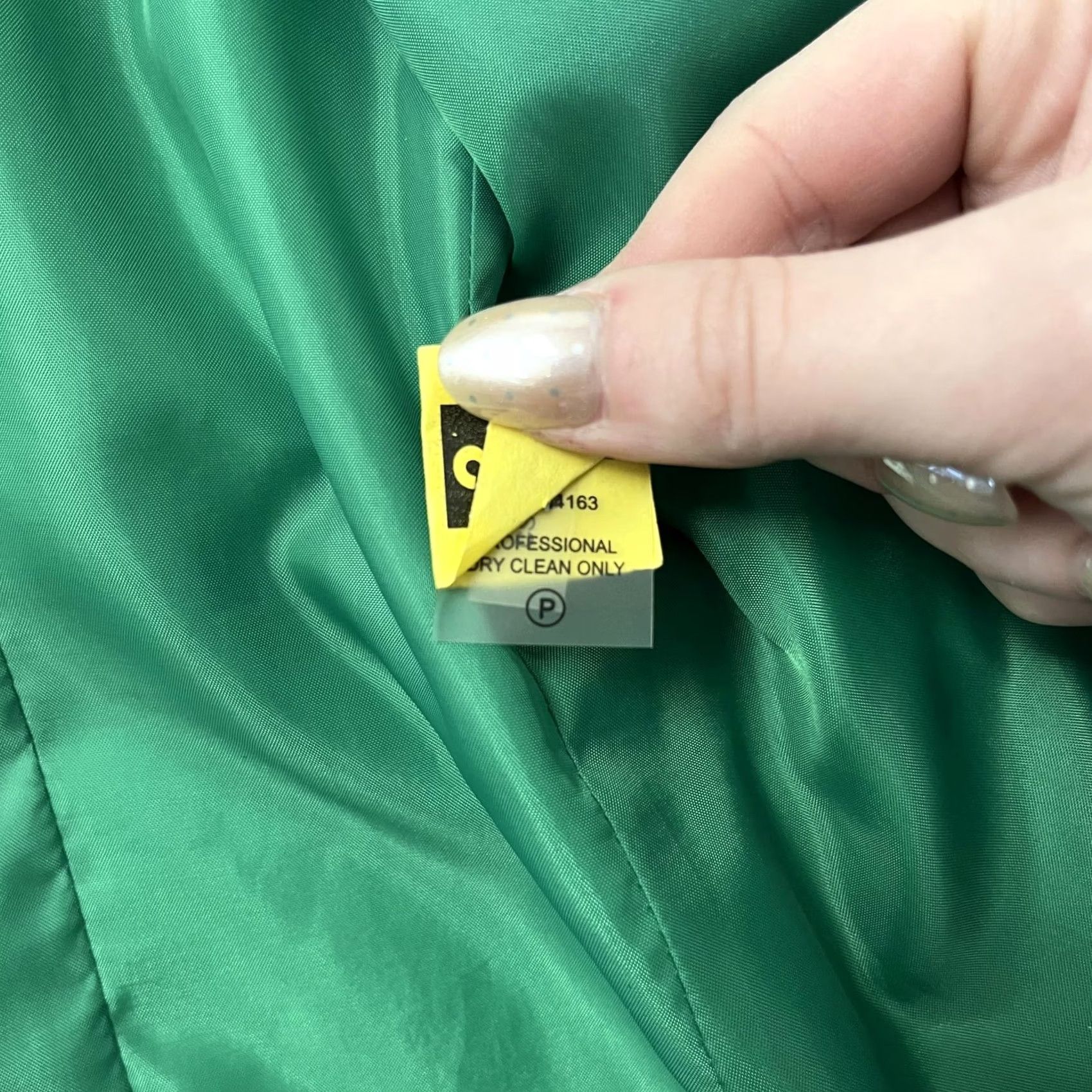 Calvin Klein Calvin Klein Blazer Jacket Womens 10 Green Open Front Zip Pockets Lined Career Blazer Jacket Women 10 Green Career Blazer Womens Mens? Size L / US 10 / IT 46 - 4 Thumbnail
