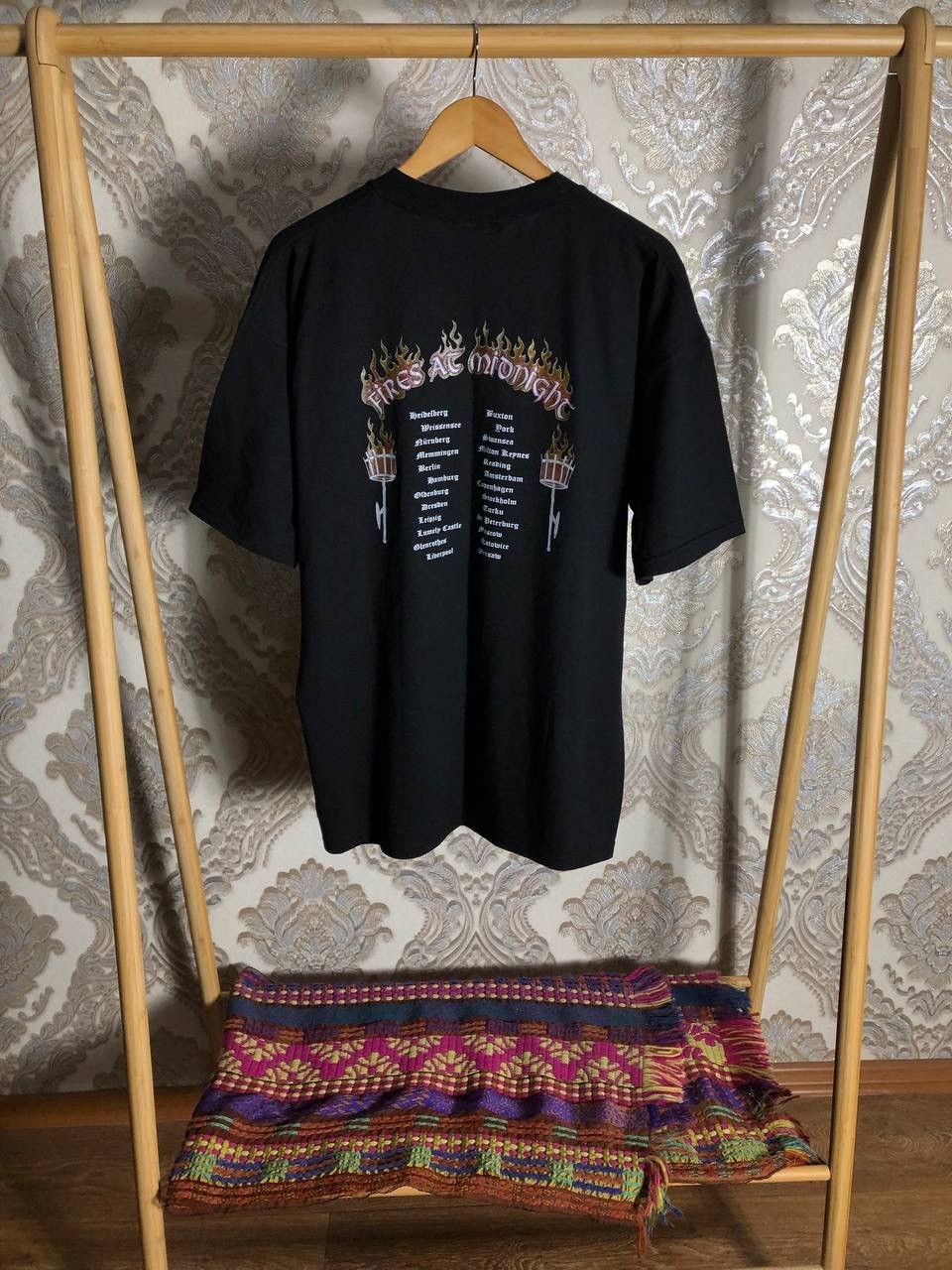 Band Tees VINTAGE FIRES AT MIDNIGHT ROCK TOUR T-SHIRT METAL Y2K 90s Size US XL / EU 56 / 4 - 6 Thumbnail