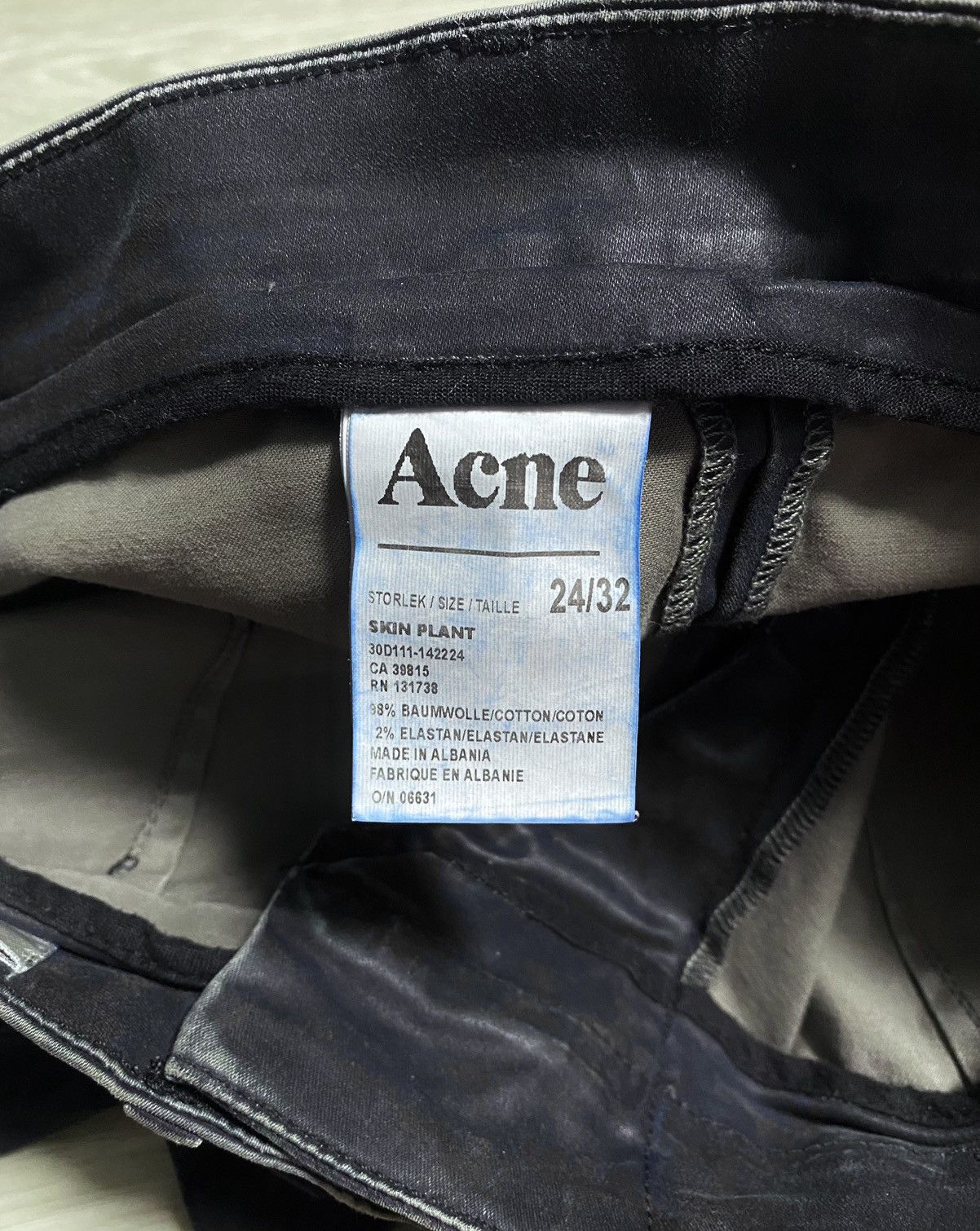 Acne Studios Women’s Acne Studios Vintage Waxed Skin Plant Pants Trousers Size 24" / US 00 / IT 34 - 16 Thumbnail