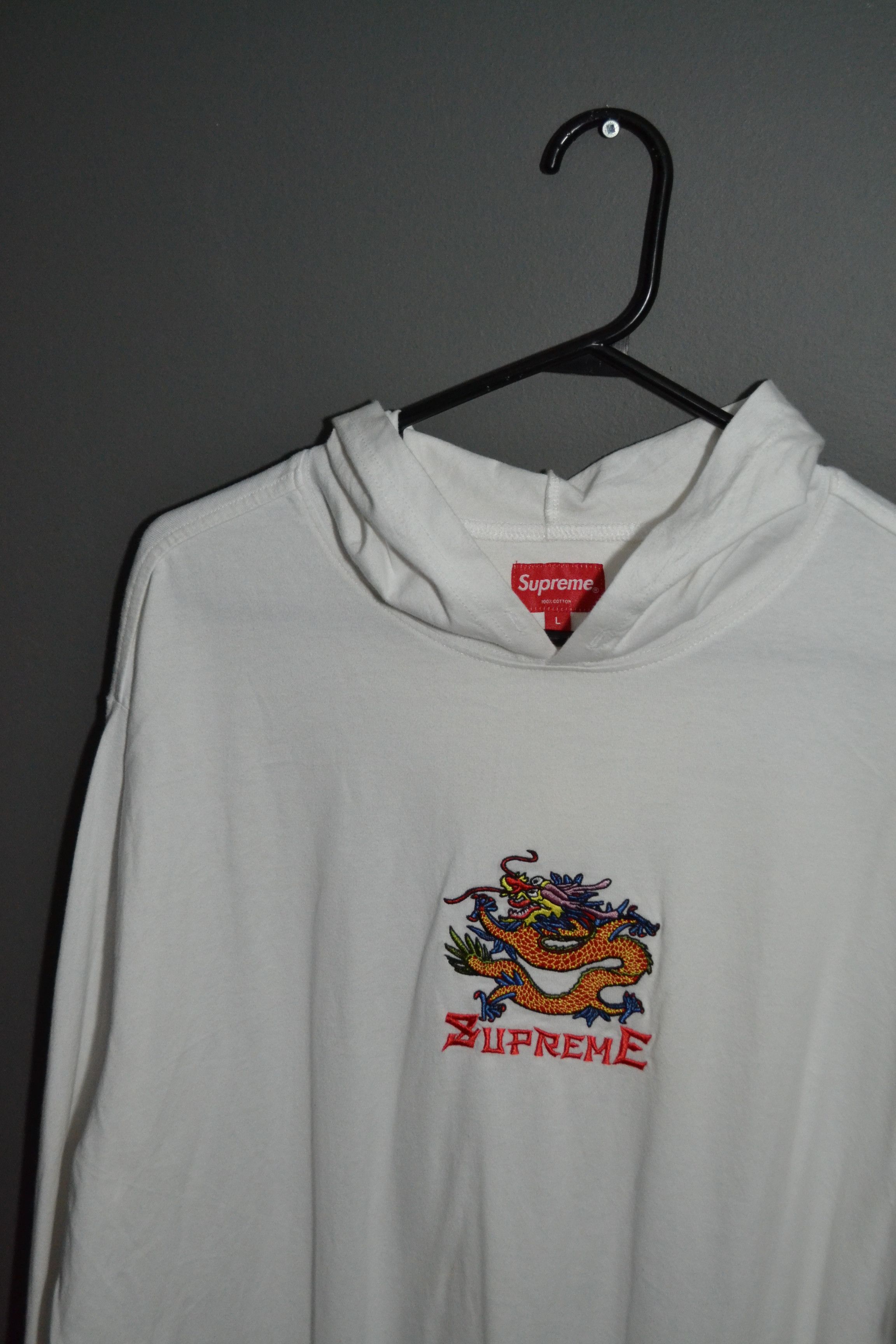 Supreme Supreme Dragon Hooded L/S Top White 2022 Large Size US L / EU 52-54 / 3 - 5 Thumbnail