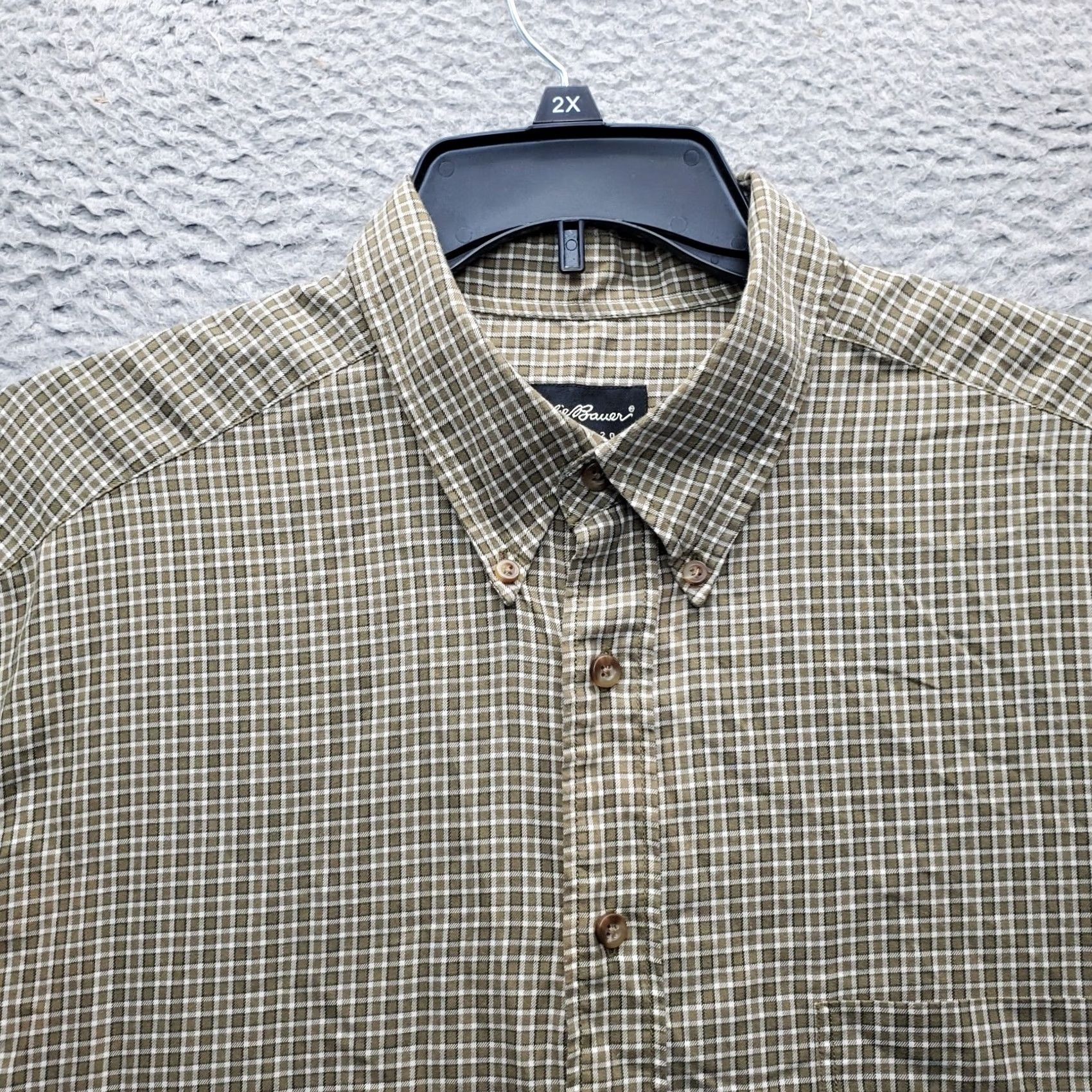Eddie Bauer Eddie Bauer Flannel Shirt Mens XLT Multi Check Long Sleeve Collared Button-Down: Mens Size XLT: Multicolor Check Flannel Shirt Size US XL / EU 56 / 4 - 6 Thumbnail