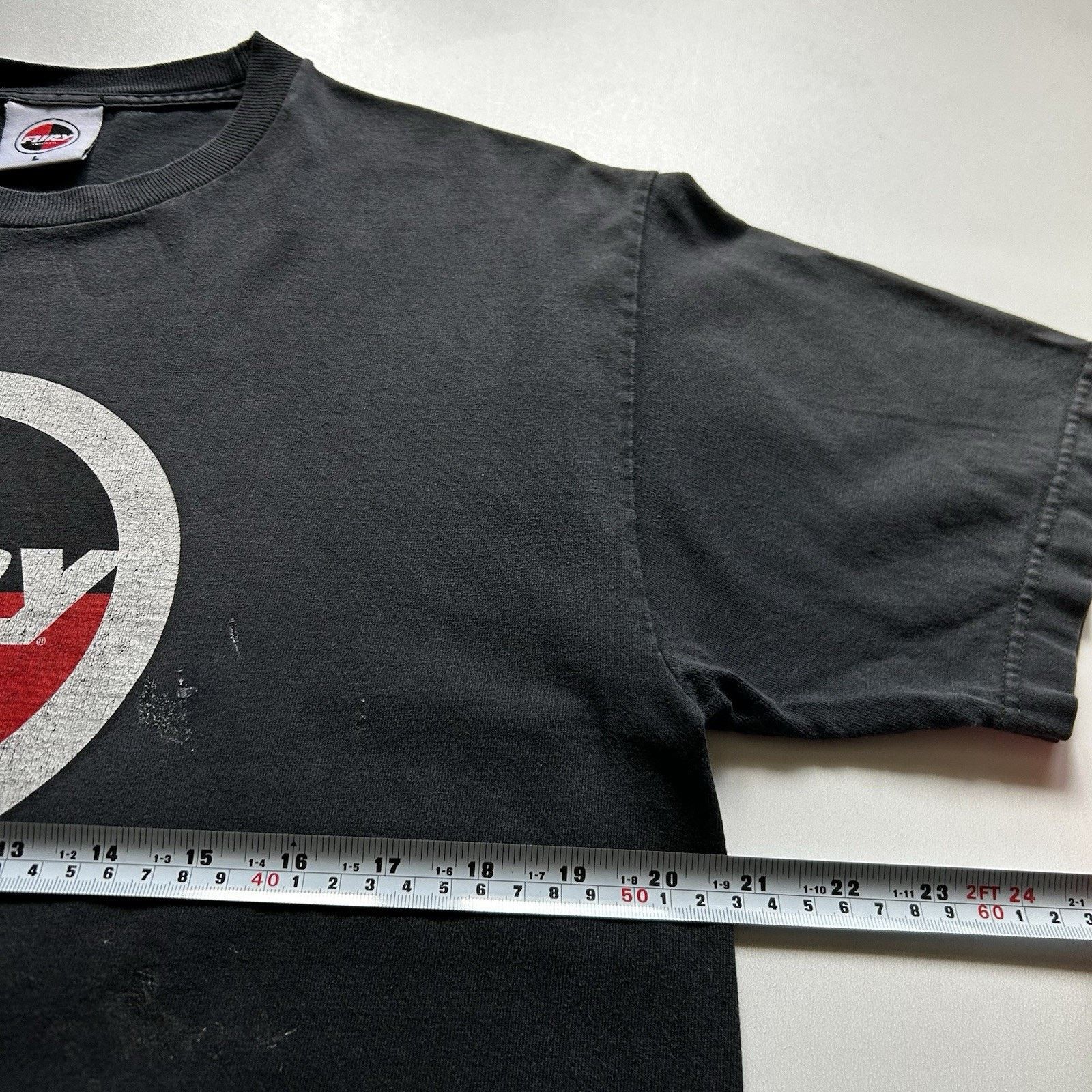 Vintage Fury Trucks T Shirt Large 90s Skateboard USA Faded