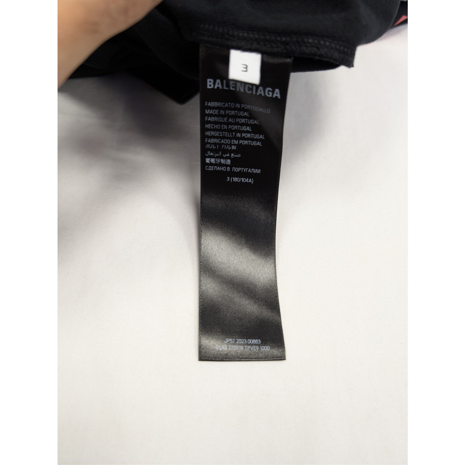 Balenciaga o1rshd1 Top League Vintage Jersey Short Sleeve Shirt Black Size US L / EU 52-54 / 3 - 18 Thumbnail
