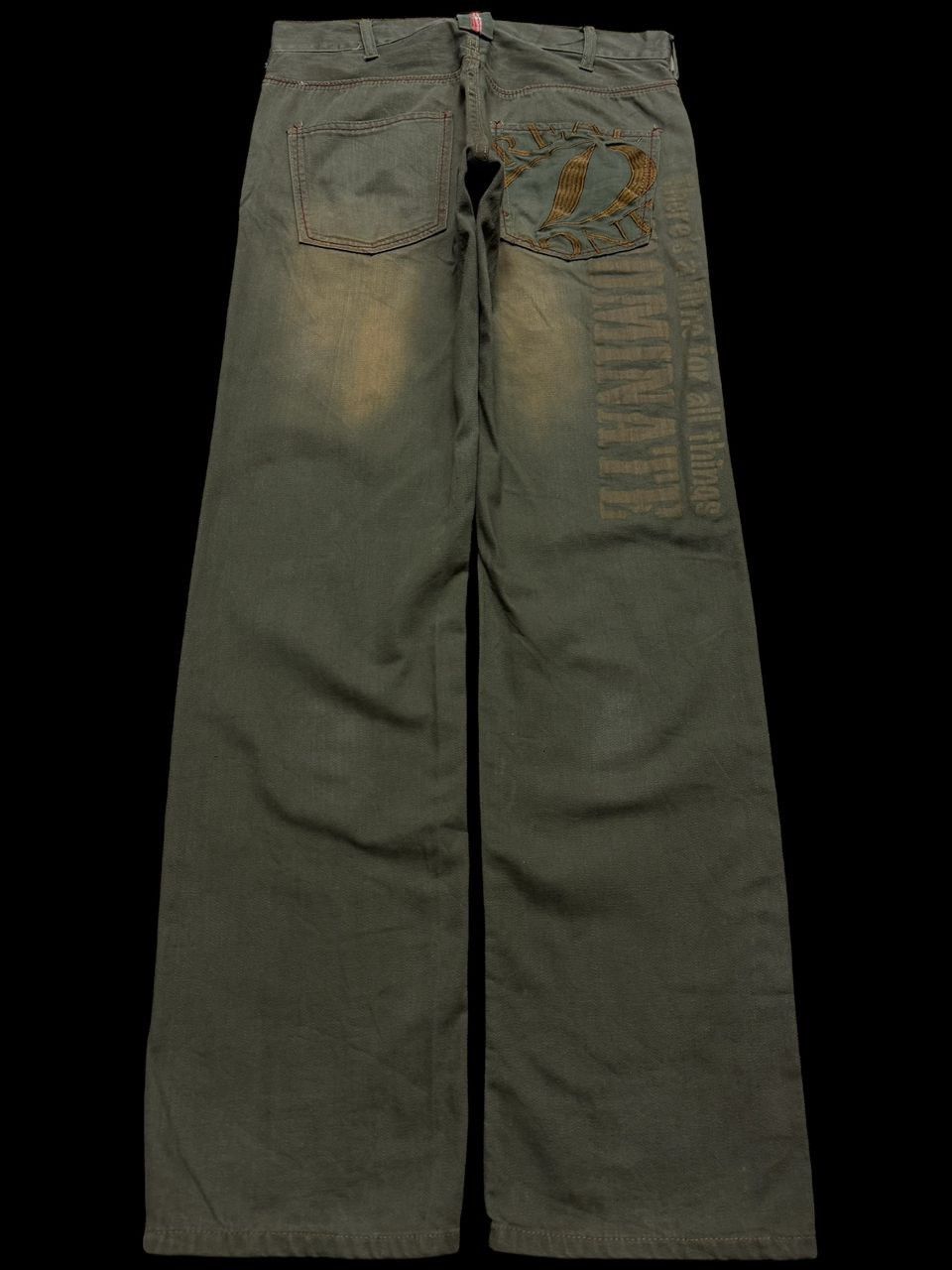 Tornado Mart 💥Sick💥Vintage Dominate Rusty Mudwash Distressed Patcher Jean Size US 31 - 2 Thumbnail