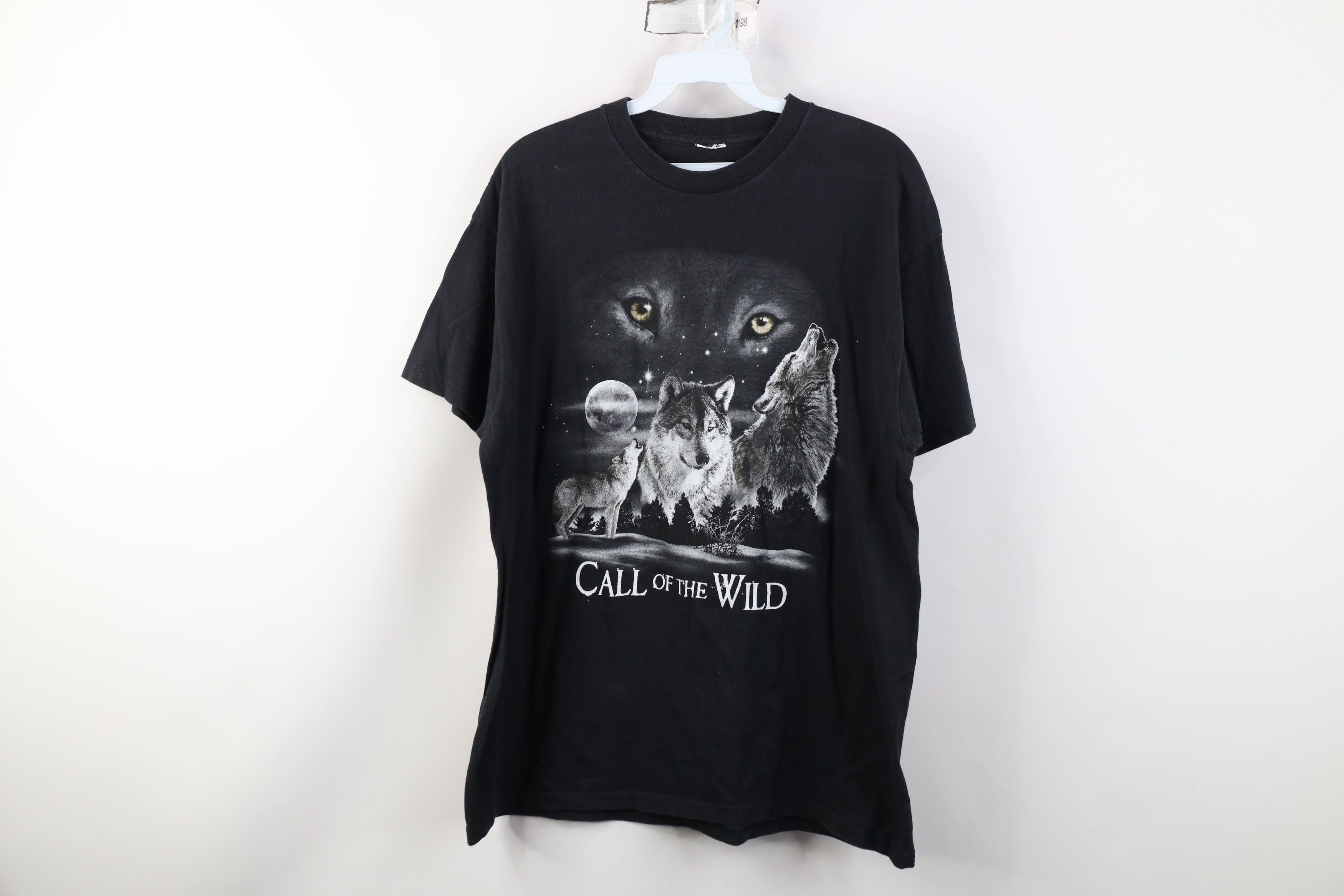 Vintage Vintage 90s Y2K Streetwear Call of the Wild Wolf T-Shirt Size US M / EU 48-50 / 2 - 1 Thumbnail