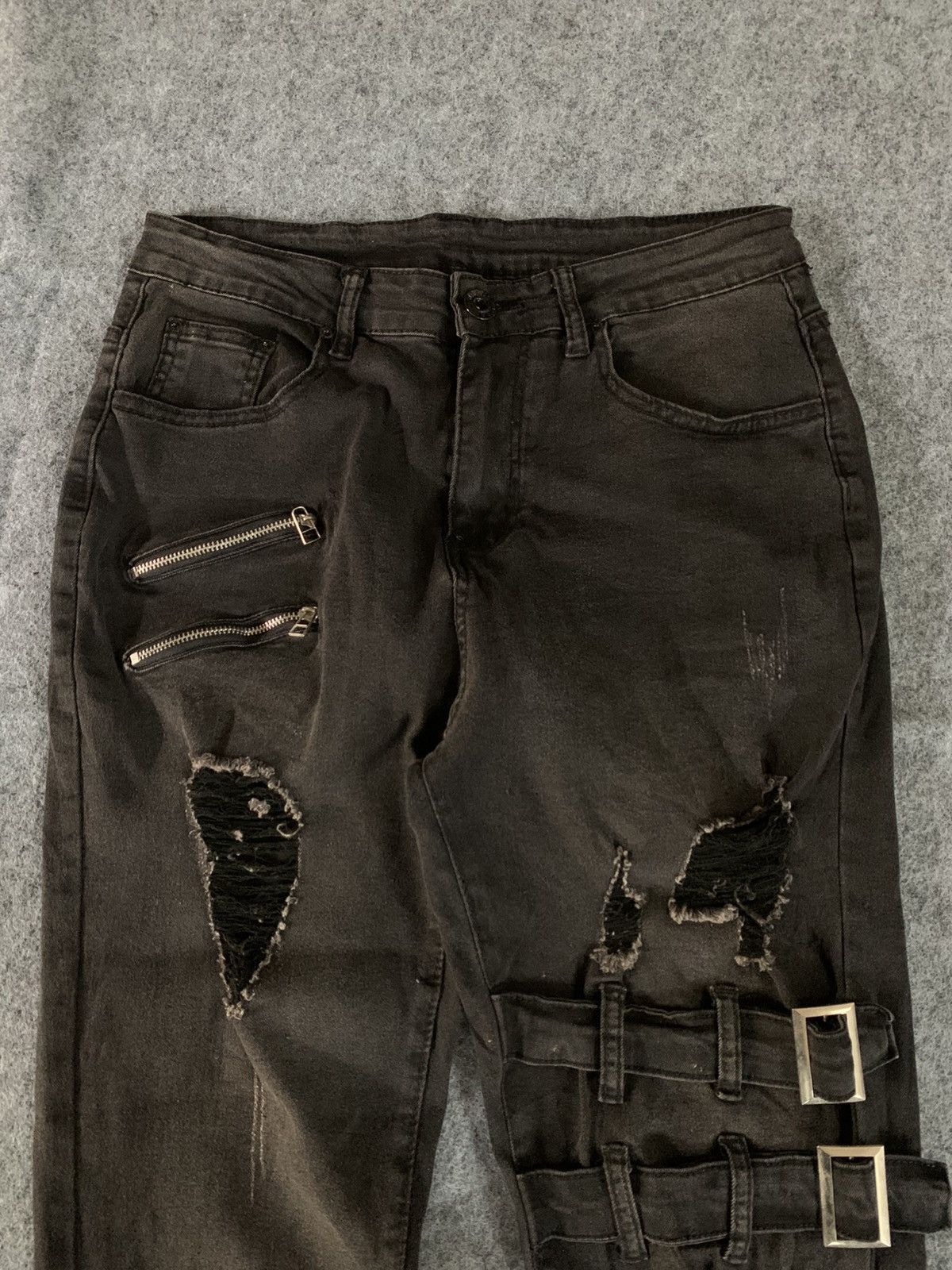 Japanese Brand Vintage Bondage Faded Punk style Size US 28 / EU 44 - 5 Thumbnail