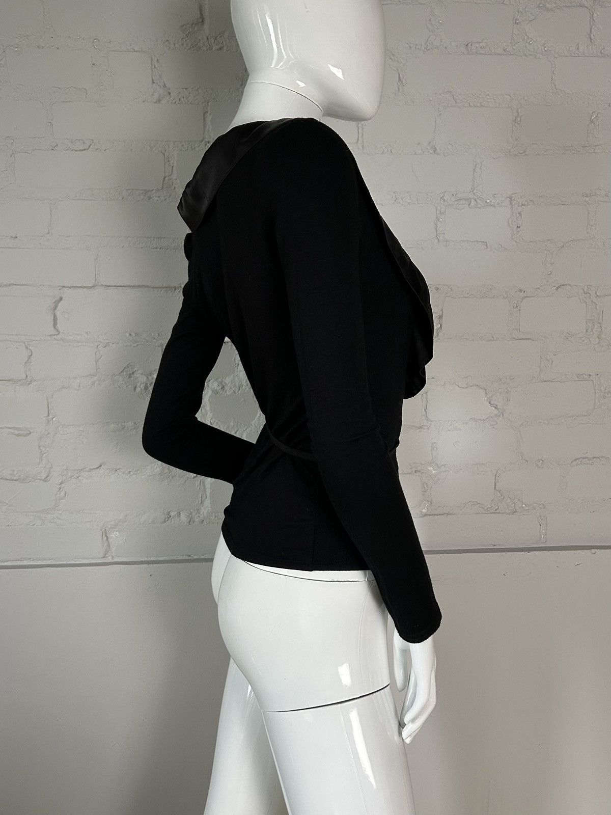 Other Black ruffled long sleeve top Size S / US 4 / IT 40 - 5 Thumbnail