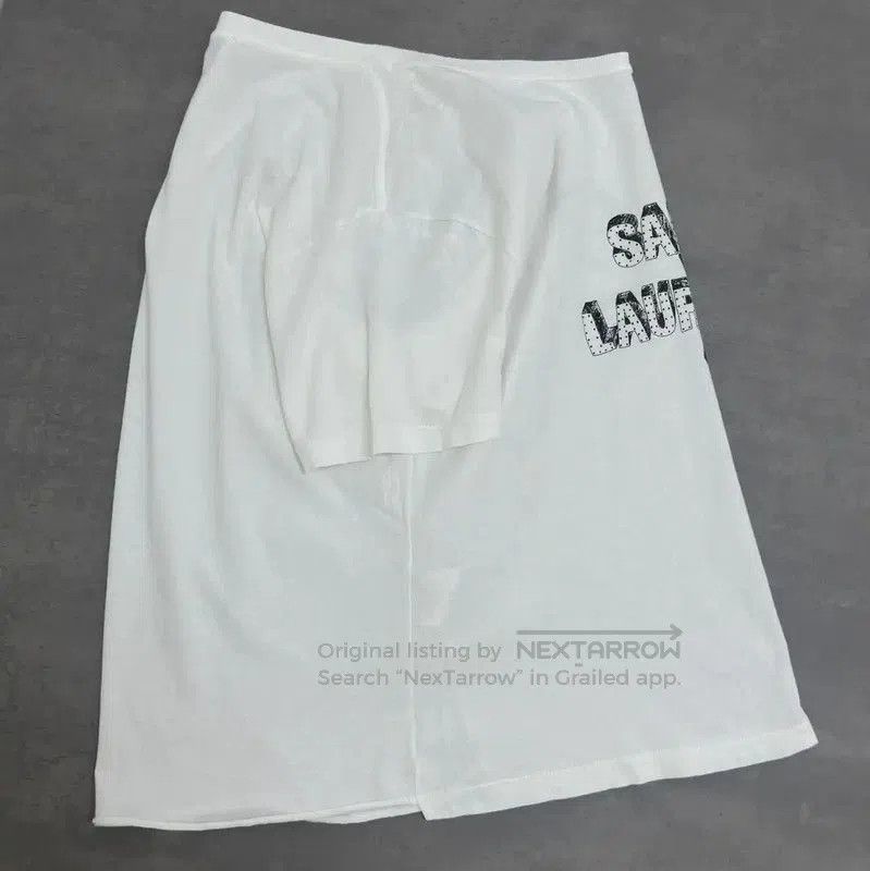 Yves Saint Laurent Saint Laurent Summer White Cotton T-Shirt . Size M / US 6-8 / IT 42-44 - 3 Thumbnail