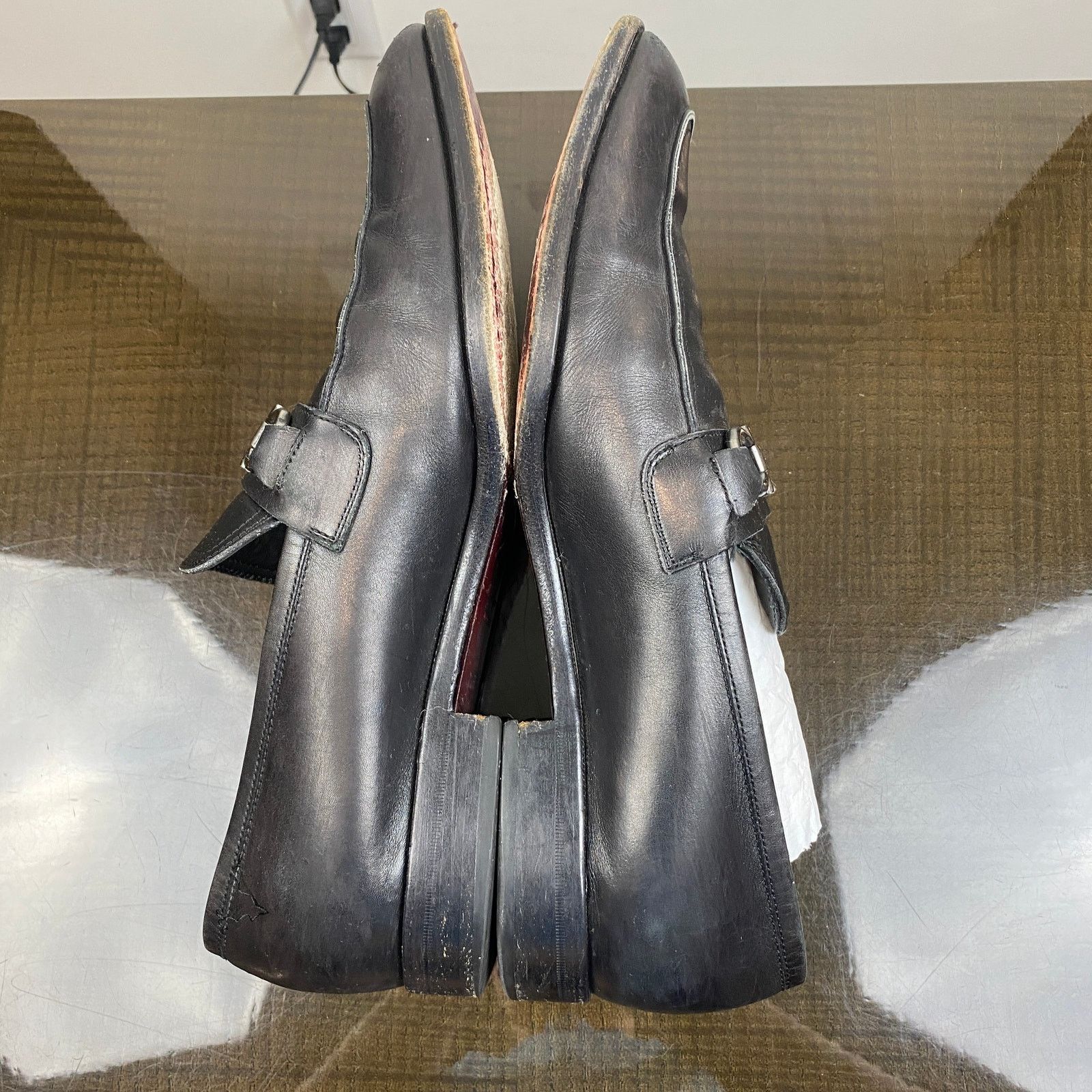 Salvatore Ferragamo Salvatore Ferragamo Gancini Horsebit Leather Loafers 9.5EE Size US 9.5 / EU 42-43 - 5 Thumbnail