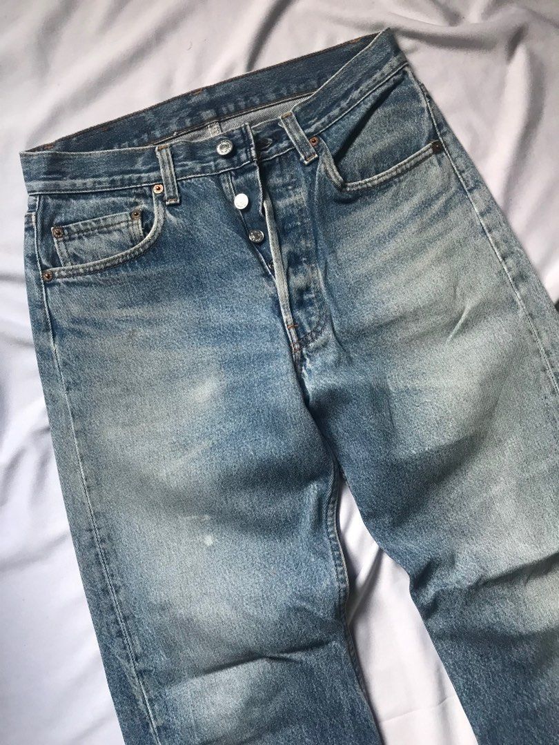 Levi's Vintage 80s Iconic Levis 501 Denim Jeans Size US 28 / EU 44 - 2 Thumbnail