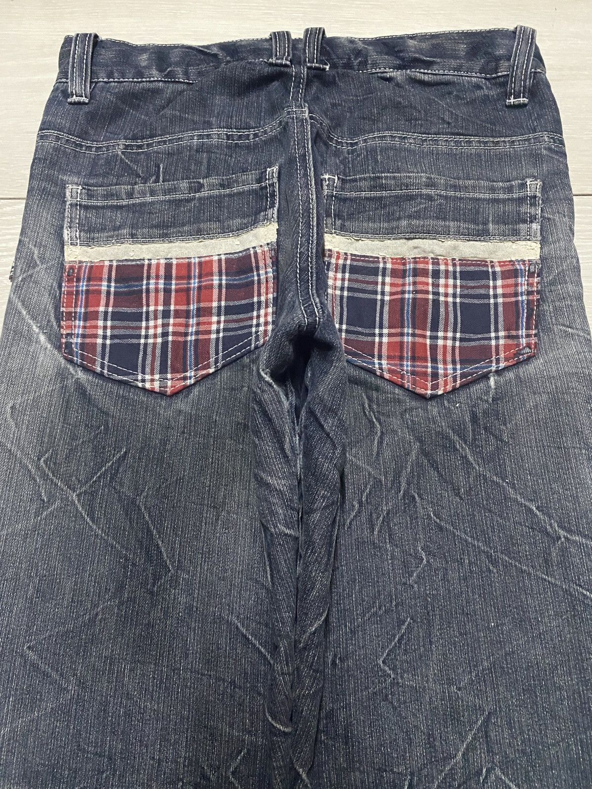 Universal Studios Vintage BA Tsu Studio Thunder Wash Print Distressed Slim Fit Size US 28 / EU 44 - 4 Thumbnail