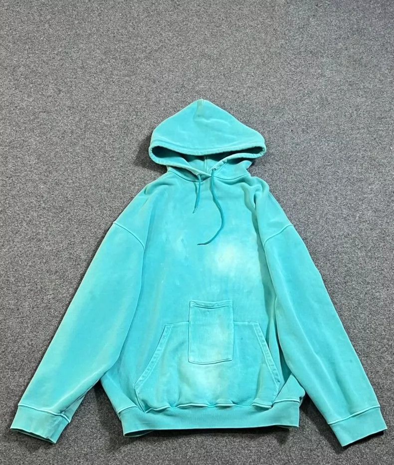 Balenciaga Balenciaga Hooded Sweatshirt in Aquamarine Color-dmc Size US XS / EU 42 / 0 - 1 Thumbnail