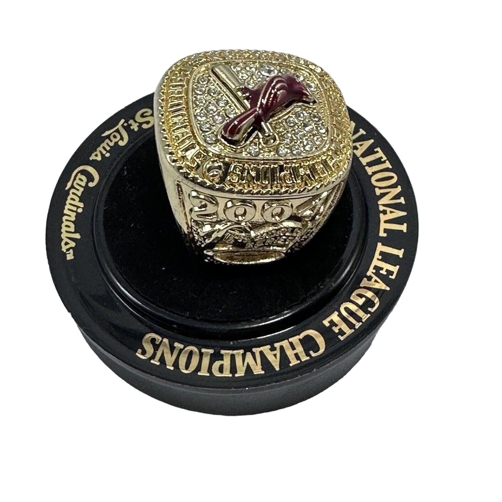 MLB ST Louis Cards Replica Ring 2004 National League Champion Size ONE SIZE - 1 Thumbnail