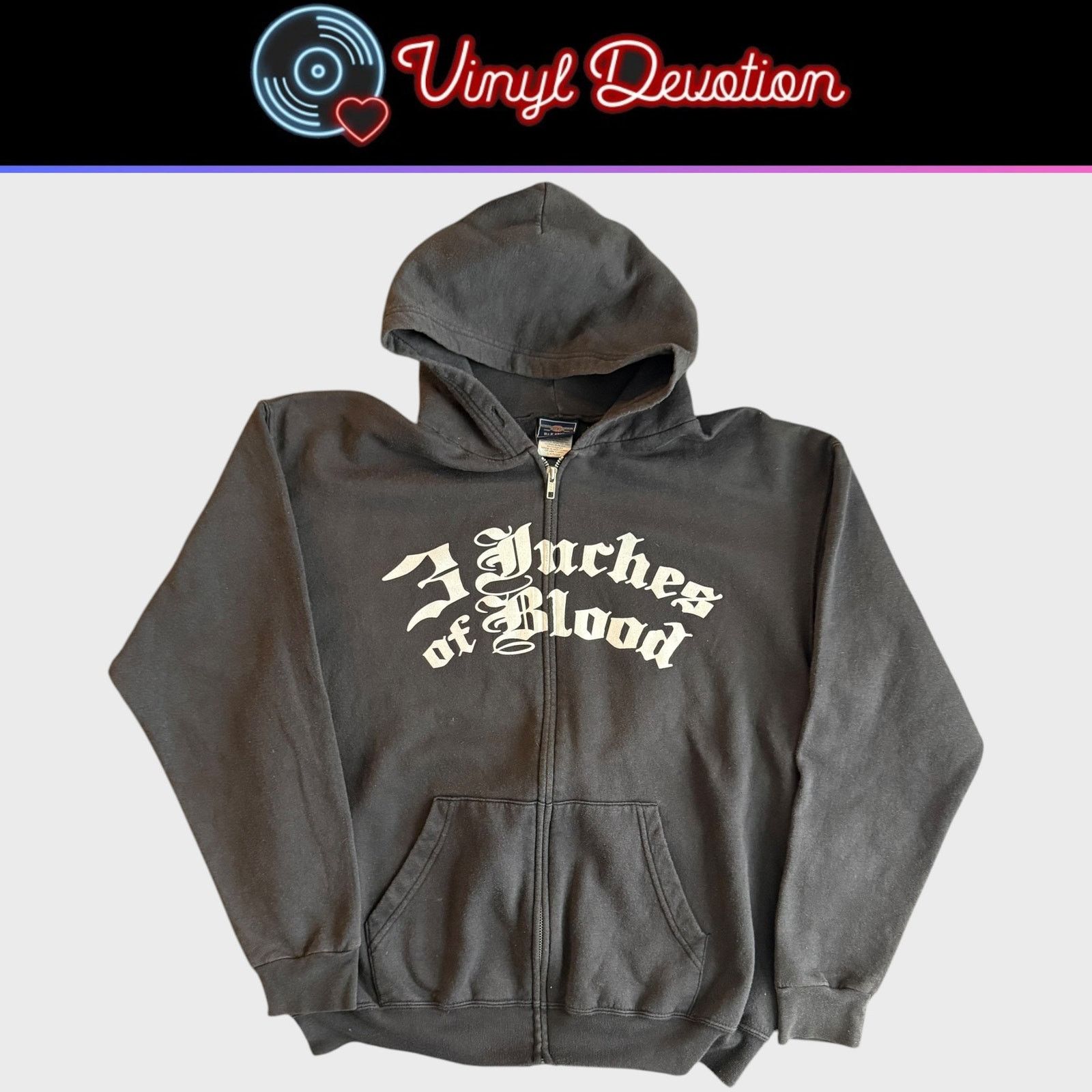 Band Tees 3 Inches Of Blood Band Vintage Zip Up Hoodie Size L Size US L / EU 52-54 / 3 - 1 Thumbnail