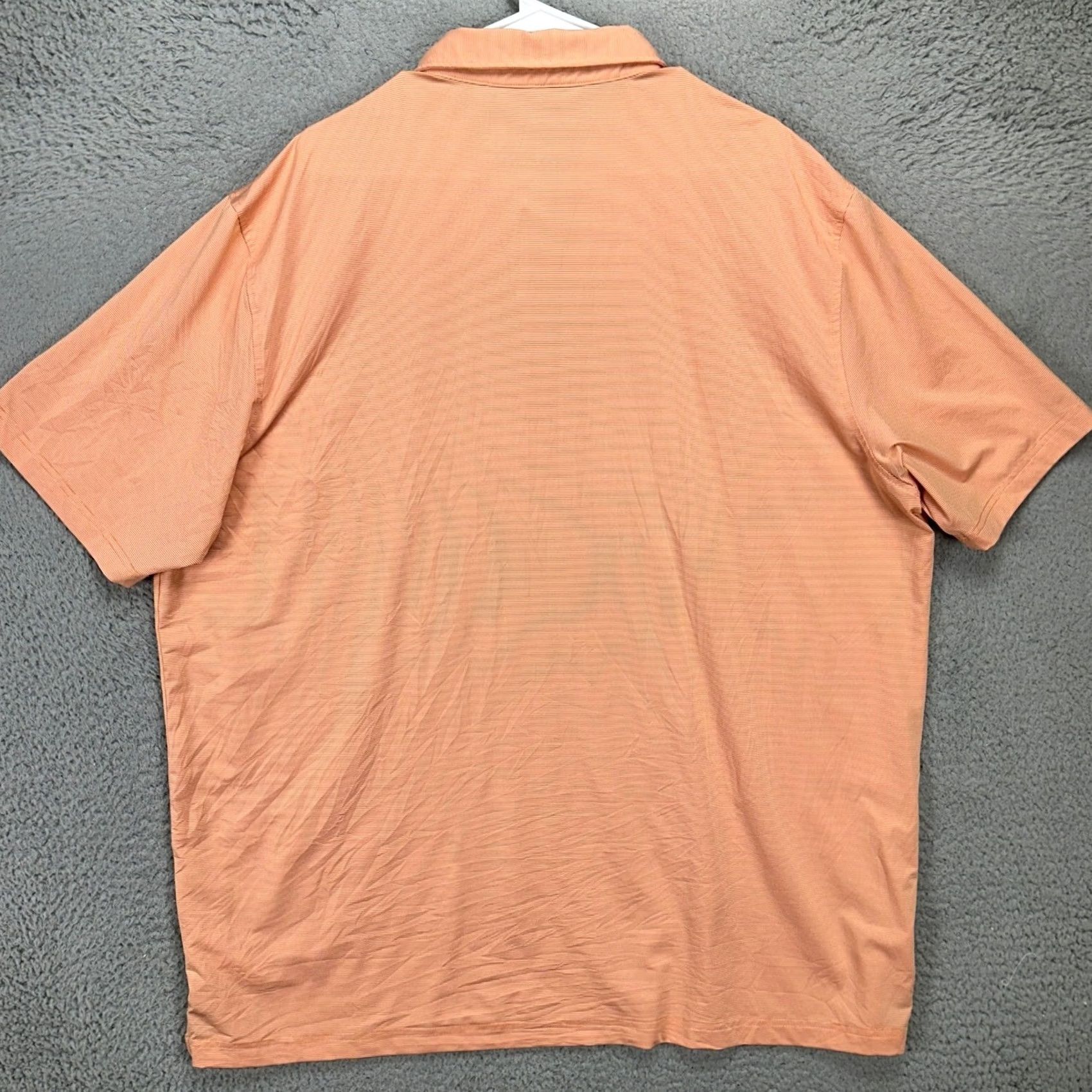 Vintage Maelreg Performance Polo Shirt 3XL Mens Orange Striped Golf Rugby Athletic Short Sleeve Collared Polo Shirt Size US XXL / EU 58 / 5 - 3 Thumbnail