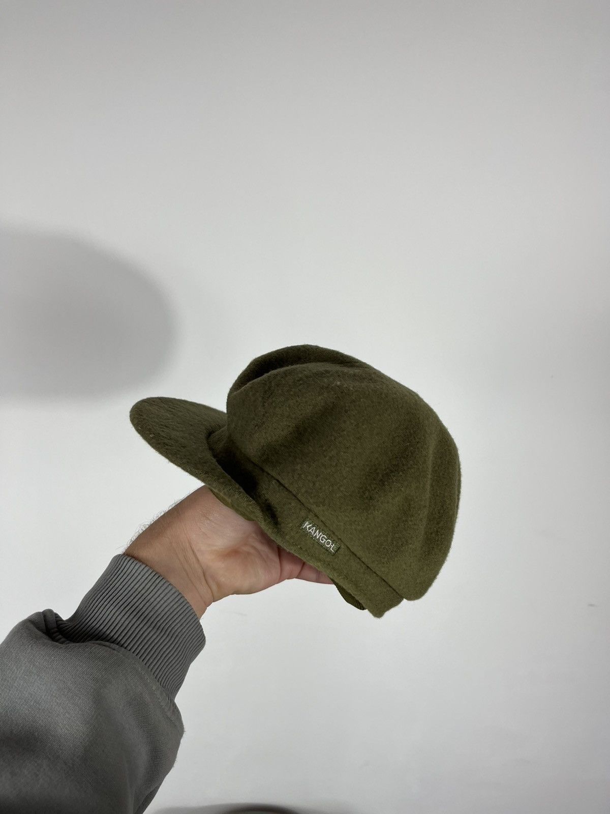 Kangol Kangol Wool Enfield Unisex Cap Olive Green Size M Men's Fit Size ONE SIZE - 3 Thumbnail