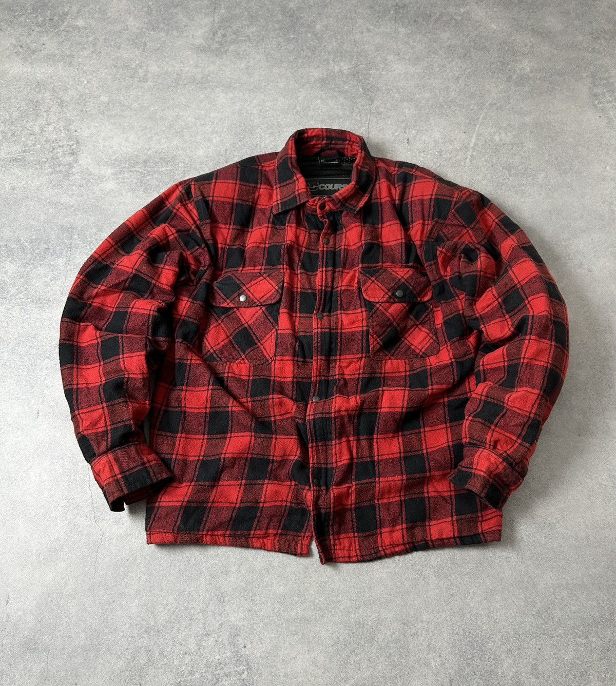 Vintage Course flannel moto biker jacket mens sizi Xl Size US XL / EU 56 / 4 - 1 Thumbnail