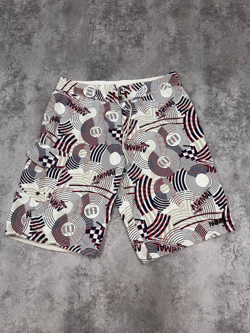 Other Animal Men Boardshorts Surf Swim Shorts White Multicolor Size US 34 / EU 50 - 1 Thumbnail