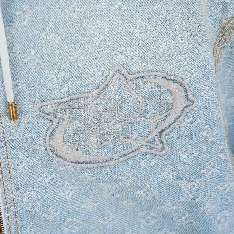 Louis Vuitton LV Louis Vuitton NBA Denim Hooded Jacket-2506 Size US L / EU 52-54 / 3 - 5 Thumbnail