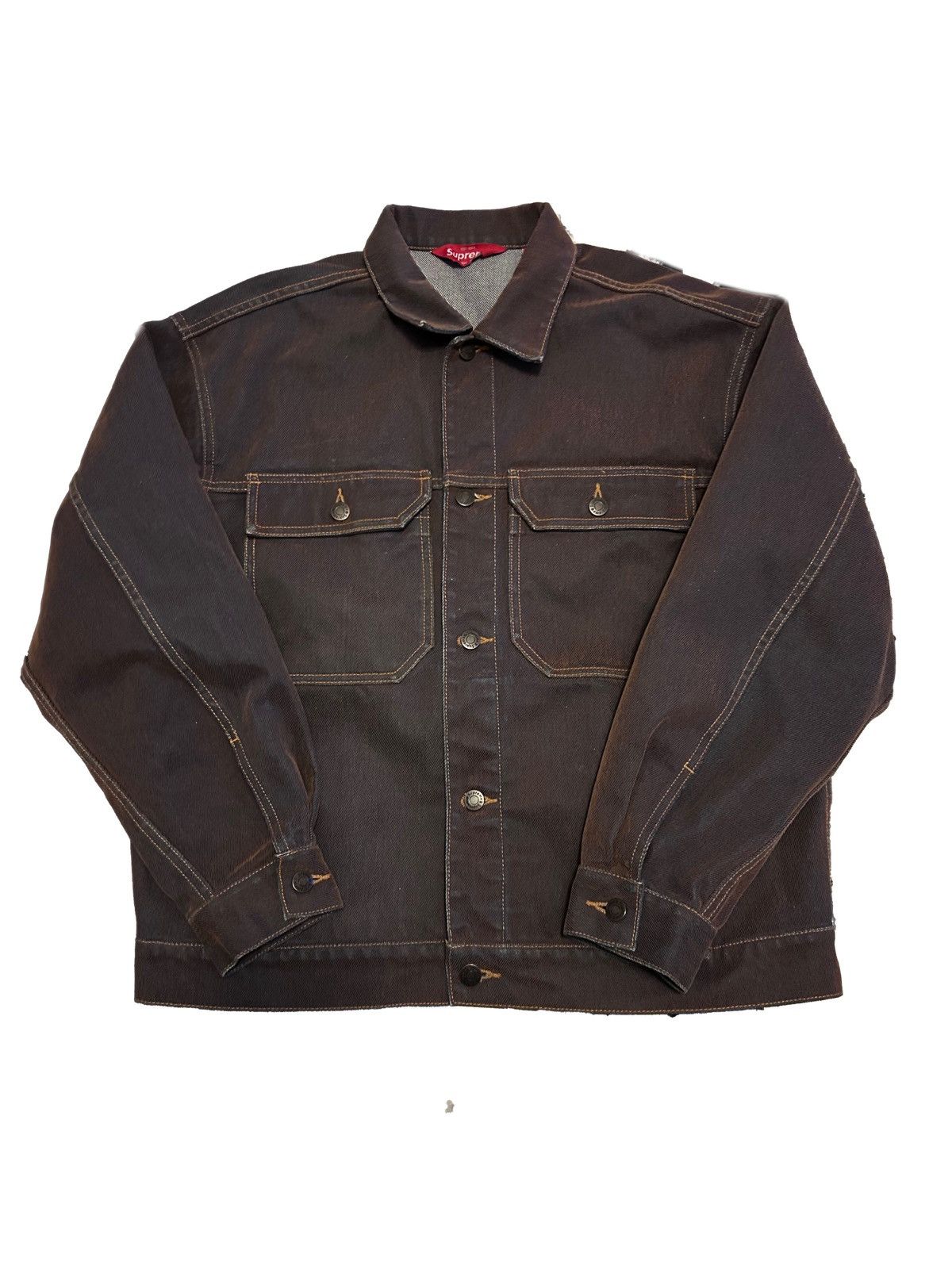 Supreme Flocked Denim Jacket Lサイズ