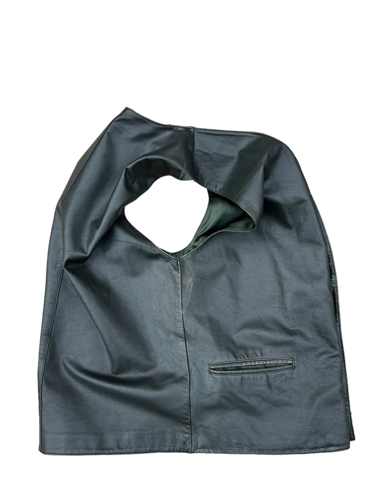 Leather Vintage Pollini Patina Leather Vest Size US L / EU 52-54 / 3 - 13 Thumbnail